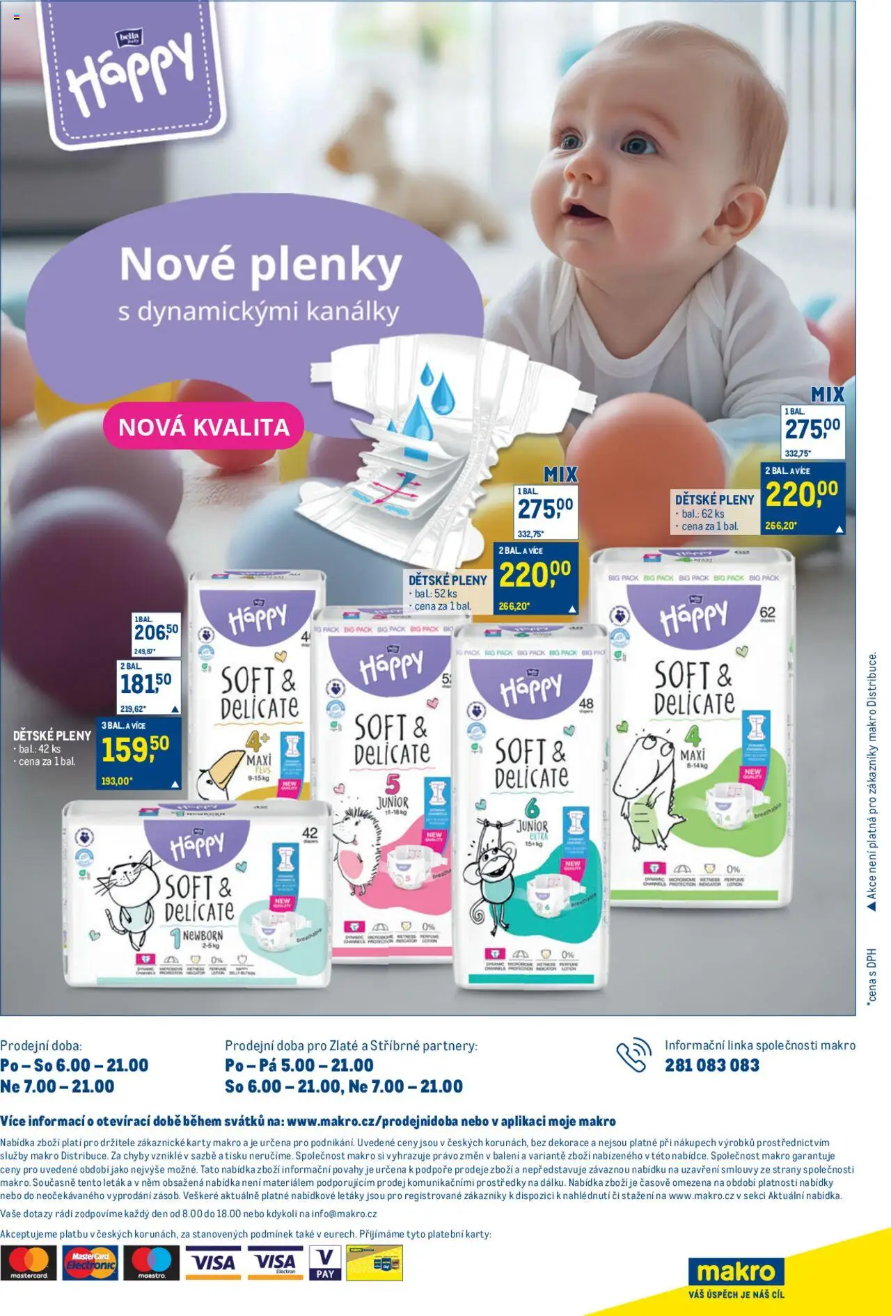 Makro leták - Úklid od 24.09.2025 | Strana: 28 | Produkty: Dětské pleny, Pleny 3, Karty, Plenky