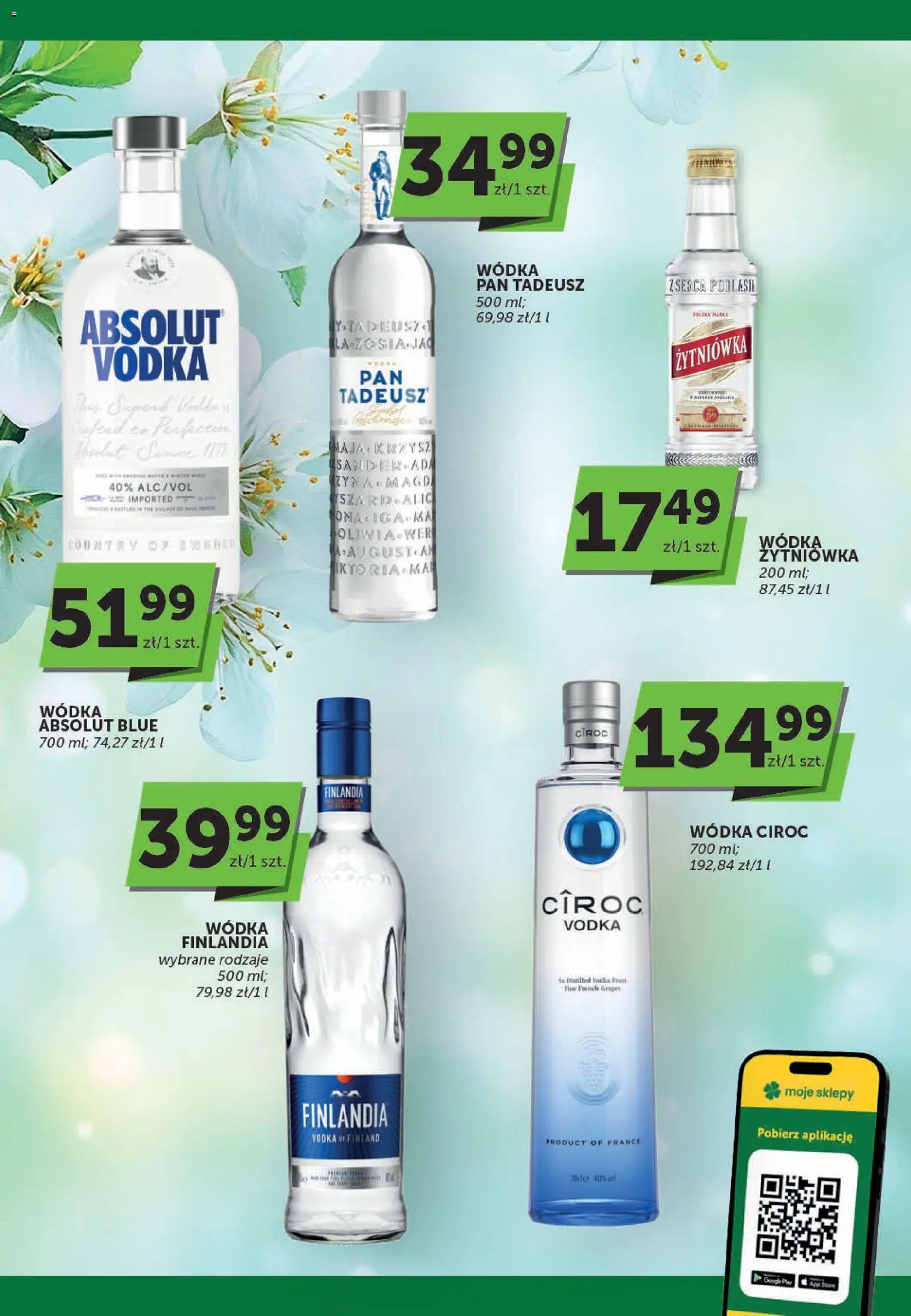 Euro Sklep gazetka - Katalog alkoholowy od 19.03.2026 | Strona: 5 | Produkty: Wódka Absolut, Vodka, Wódka