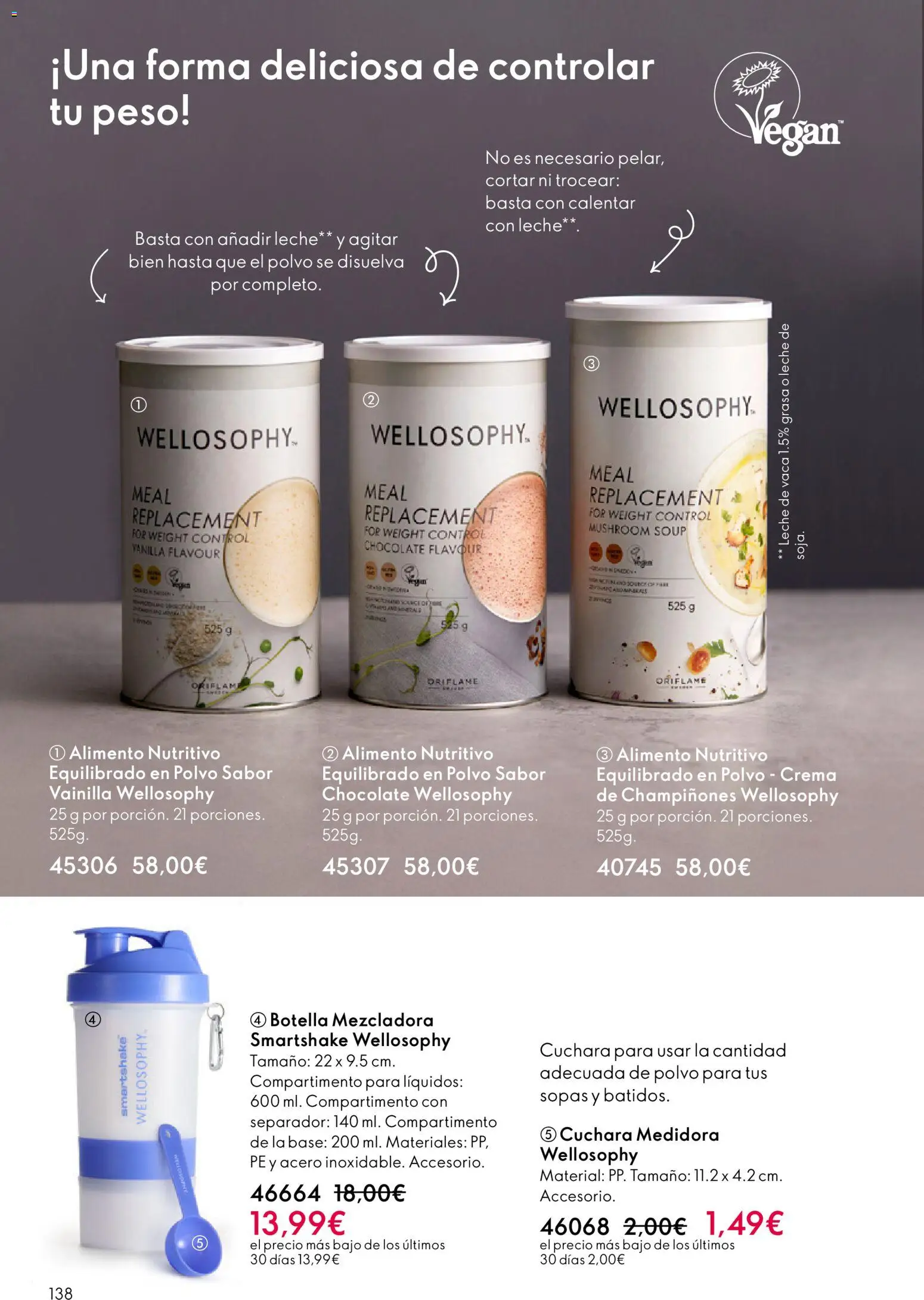 Oriflame - Catálogo Campaña 3 │ válido desde el 18.02.2026 | Página: 138 | Productos: Polvo, Leche, Crema, Peso
