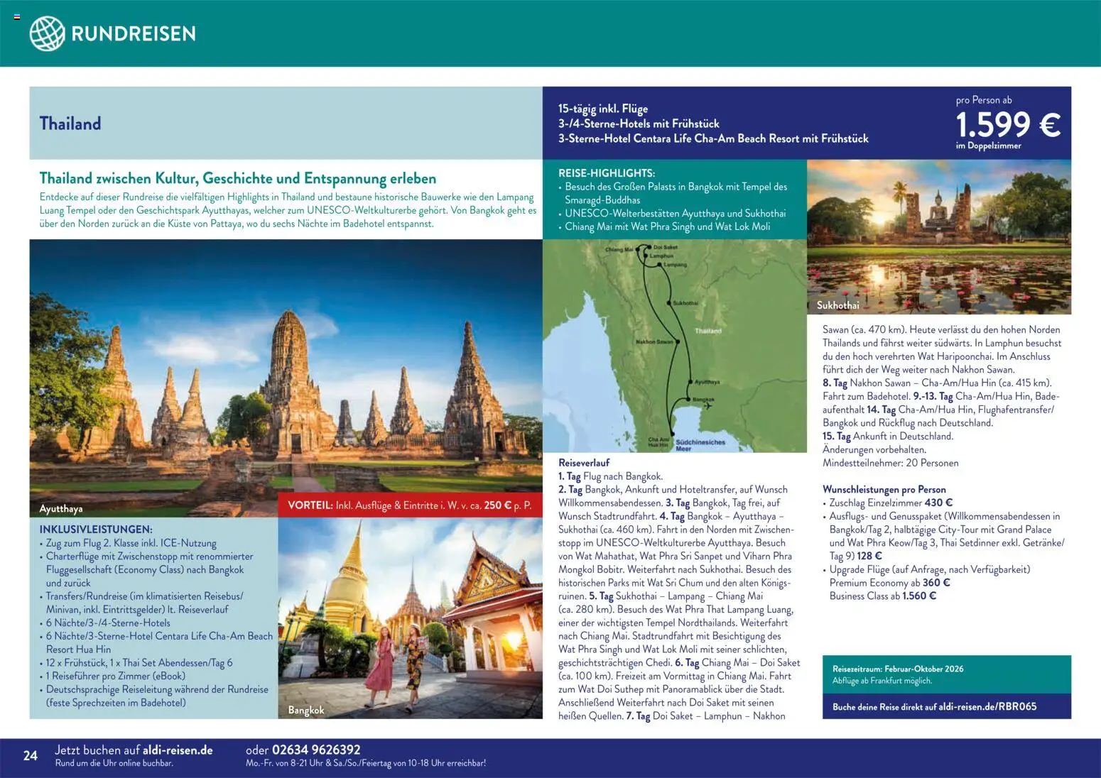 Aldi Reisen Traumreisen – gültig ab 01.11.2025 | Seite: 24 | Produkte: Uhr