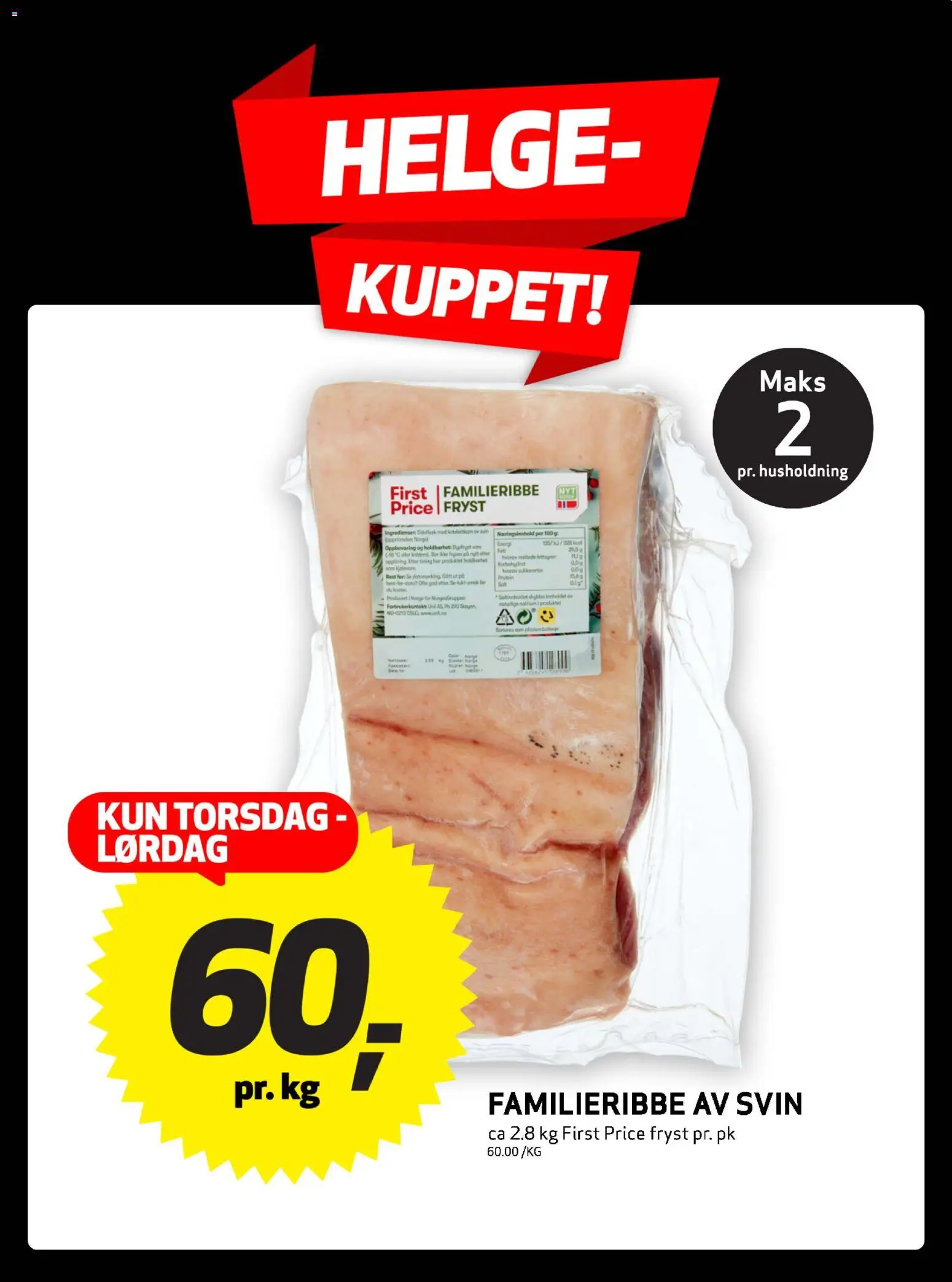 {H1} | Side: 1 | Produkter: Svin, Strandväska