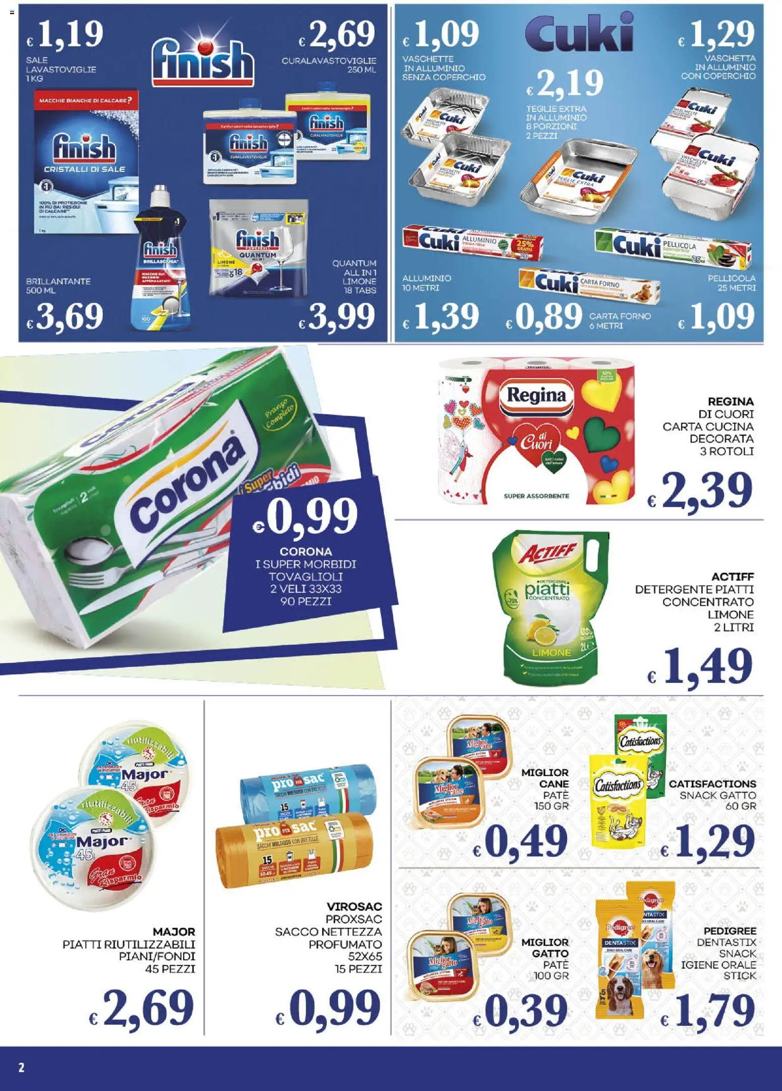 Volantino Pilato del 31.03.2026 | Pagina: 2 | Prodotti: Paté, Detergente, Sale, The