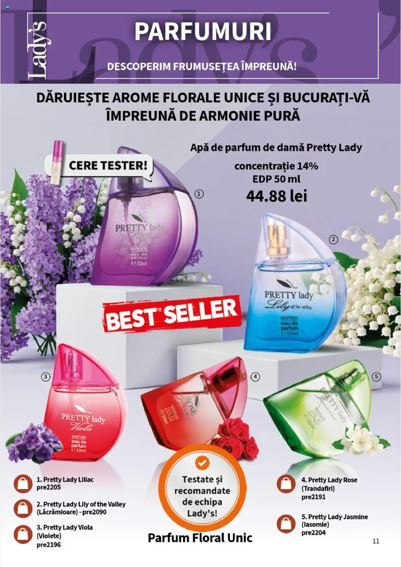 Catalog Lady’s – valabil de la 01.08.2025 | Pagină: 11 | Produse: Apă de parfum, Parfum, Apă