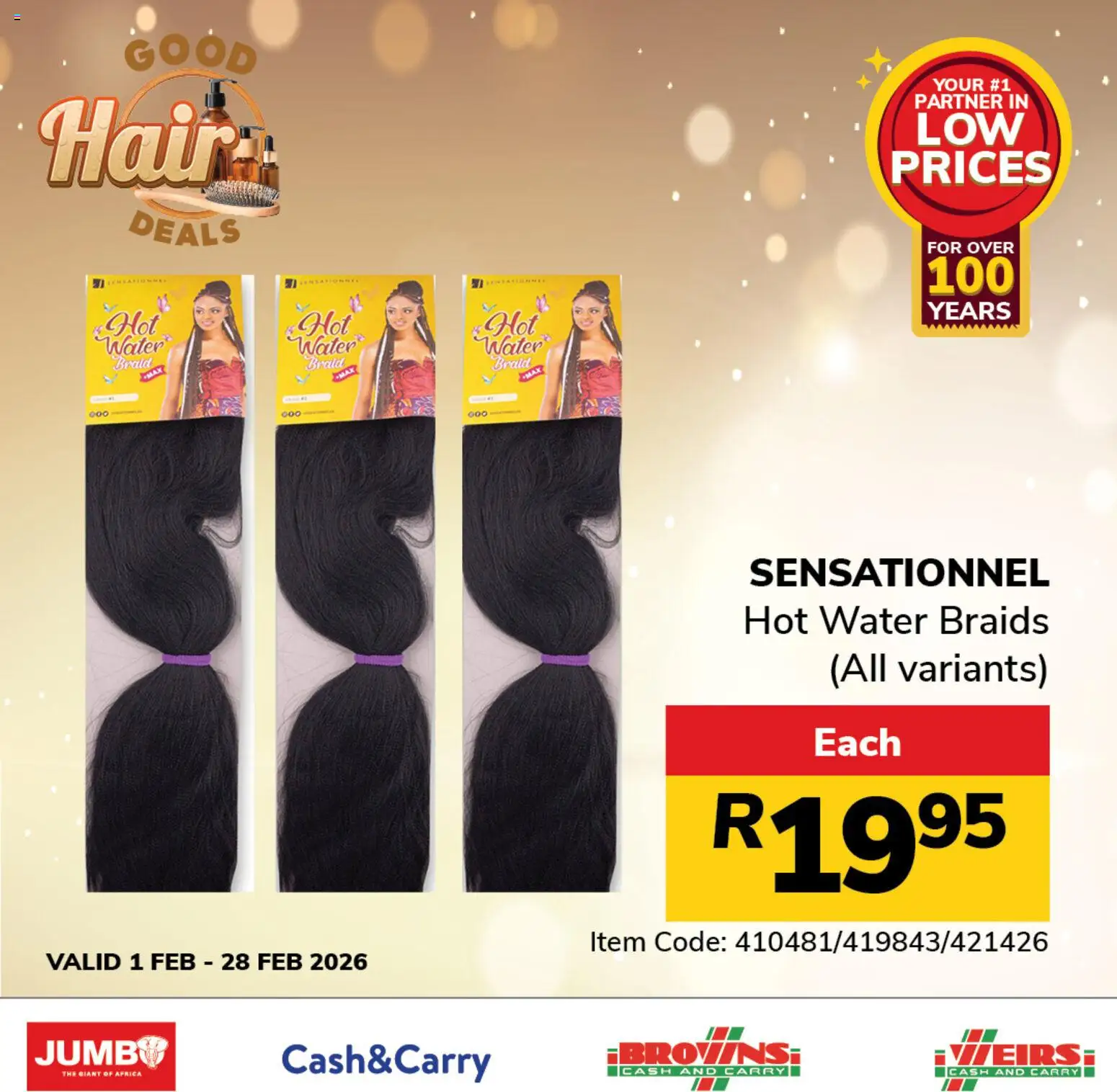 New Jumbo catalogue – valid from 01.02.2026 | Page: 4 | Products: Braids, Water