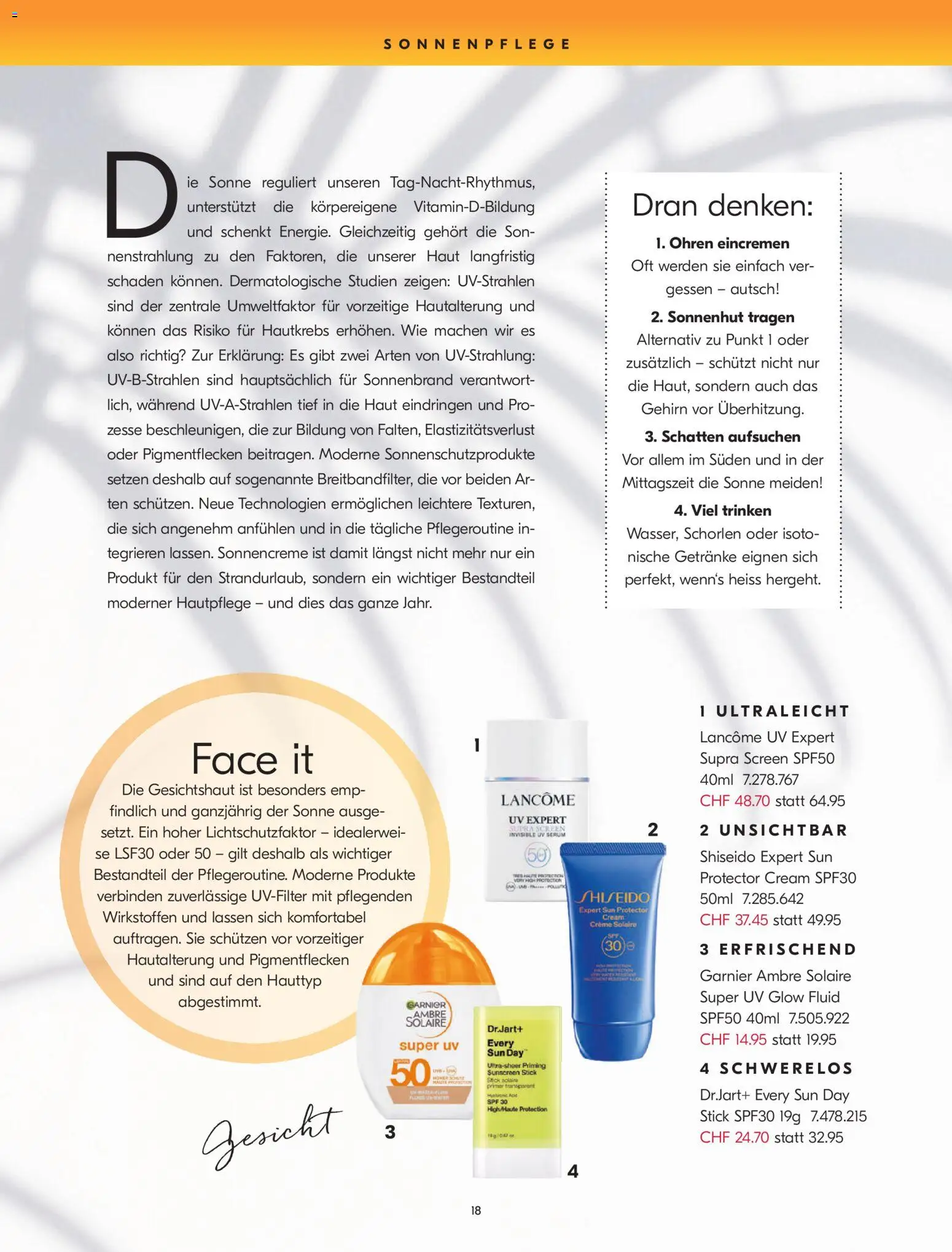 Import Parfumerie aktionen – gültig ab 23.04.2026 | Seite: 18 | Produkte: Primer, Serum, Sonnencreme, Creme