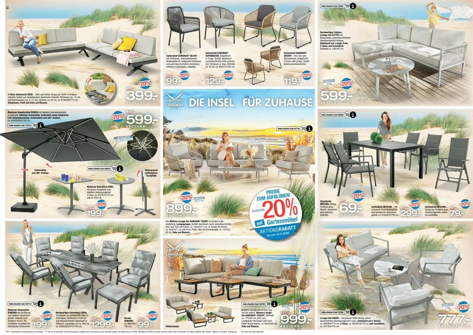 Ostermann Prospekt 	 – gültig ab 28.03.2026 | Seite: 7 | Produkte: Hocker, Kissen, Sofa, Gartenmöbel