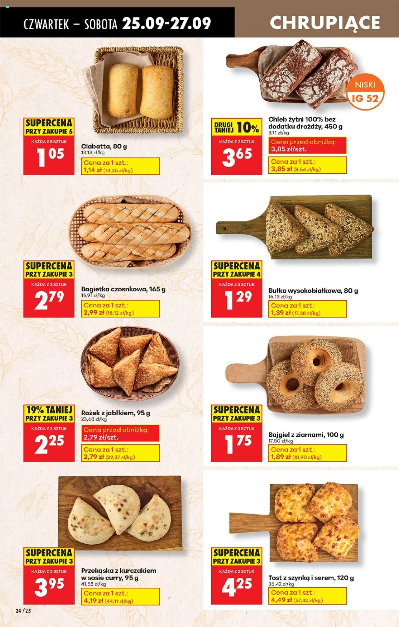 Biedronka gazetka - Oferta w tym tygodniu od 25.09.2025 | Strona: 28 | Produkty: Curry, Chleb żytni, Szynka, Bagietka