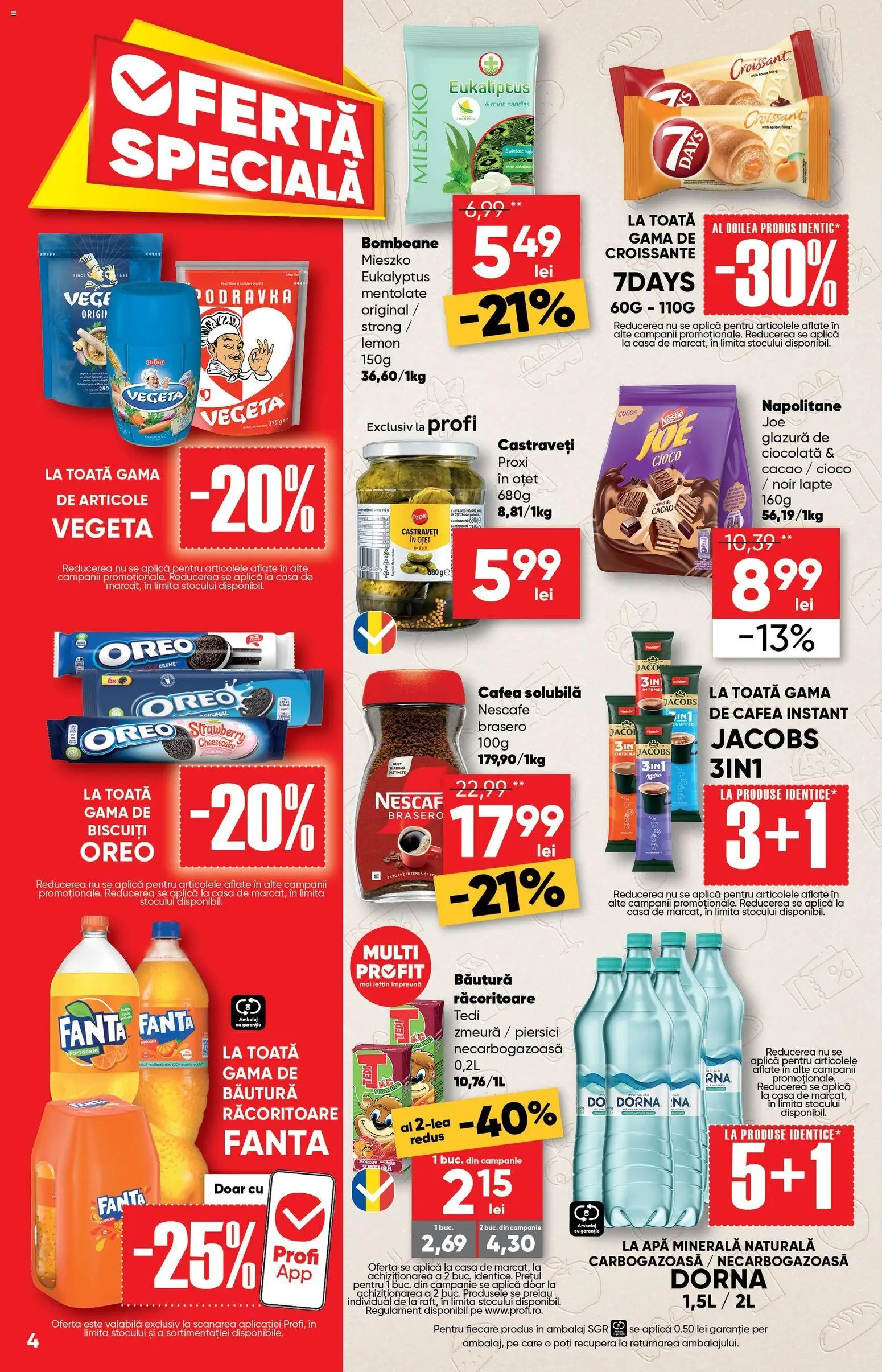 Noul catalog Profi – valabil de la 18.02.2026 | Pagină: 4 | Produse: Köpek çiti, Ciocolată, Biscuiți, Castraveți