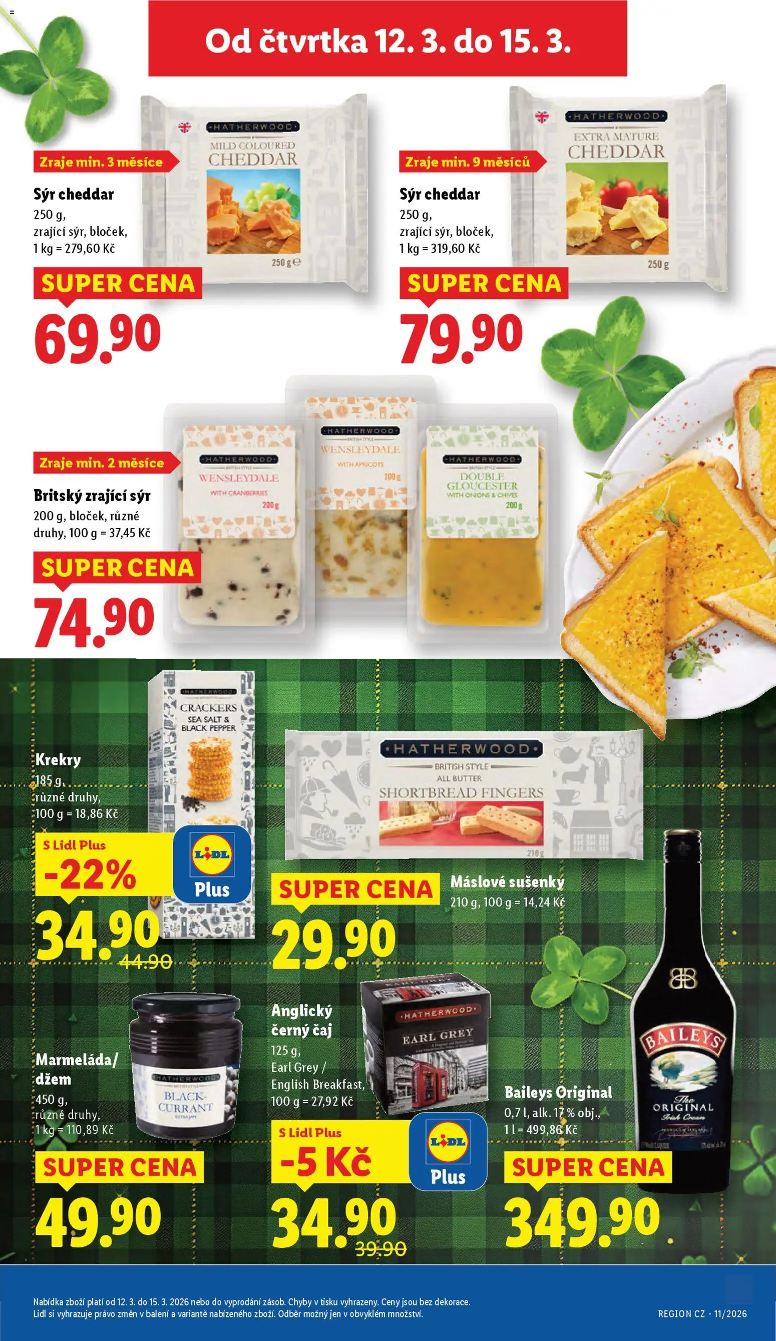 Lidl leták od 12.03.2026 | Strana: 19 | Produkty: Sýr, Zrající sýr, Cheddar, Sušenky