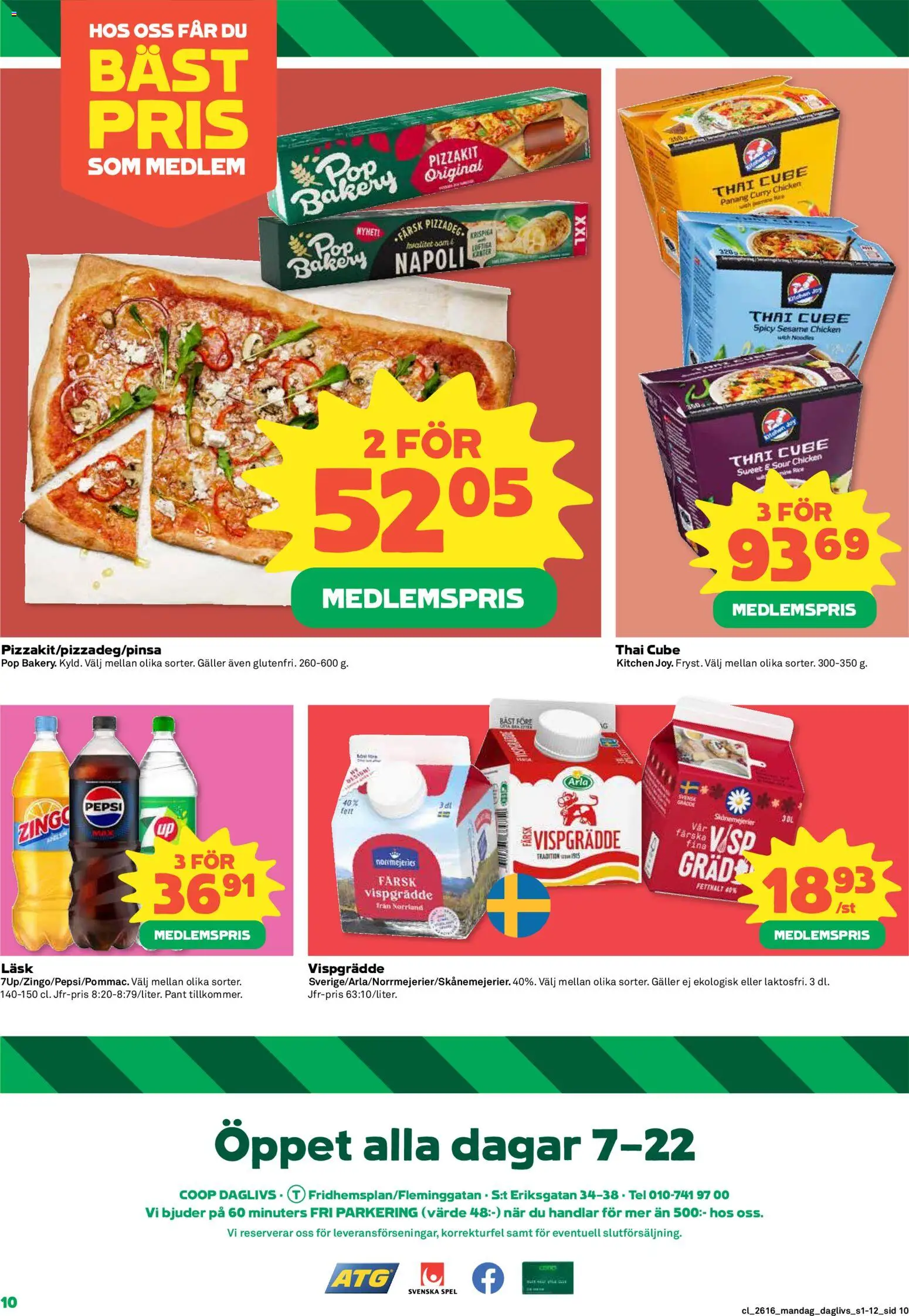 Coop Daglivs reklamblad aktuell från 13.04.2026 | Sida: 10 | Produkter: Zingo, Galler, Spel, Vispgrädde