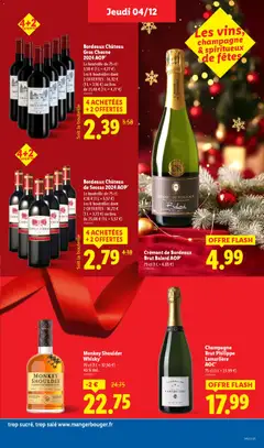 LIDL - Prévisualisation de Champagne Brut Philippe Lamarlière AOC*, 75 cl (1 L = 23,99 €) valide à partir de 04.12.2025 | Page: 35