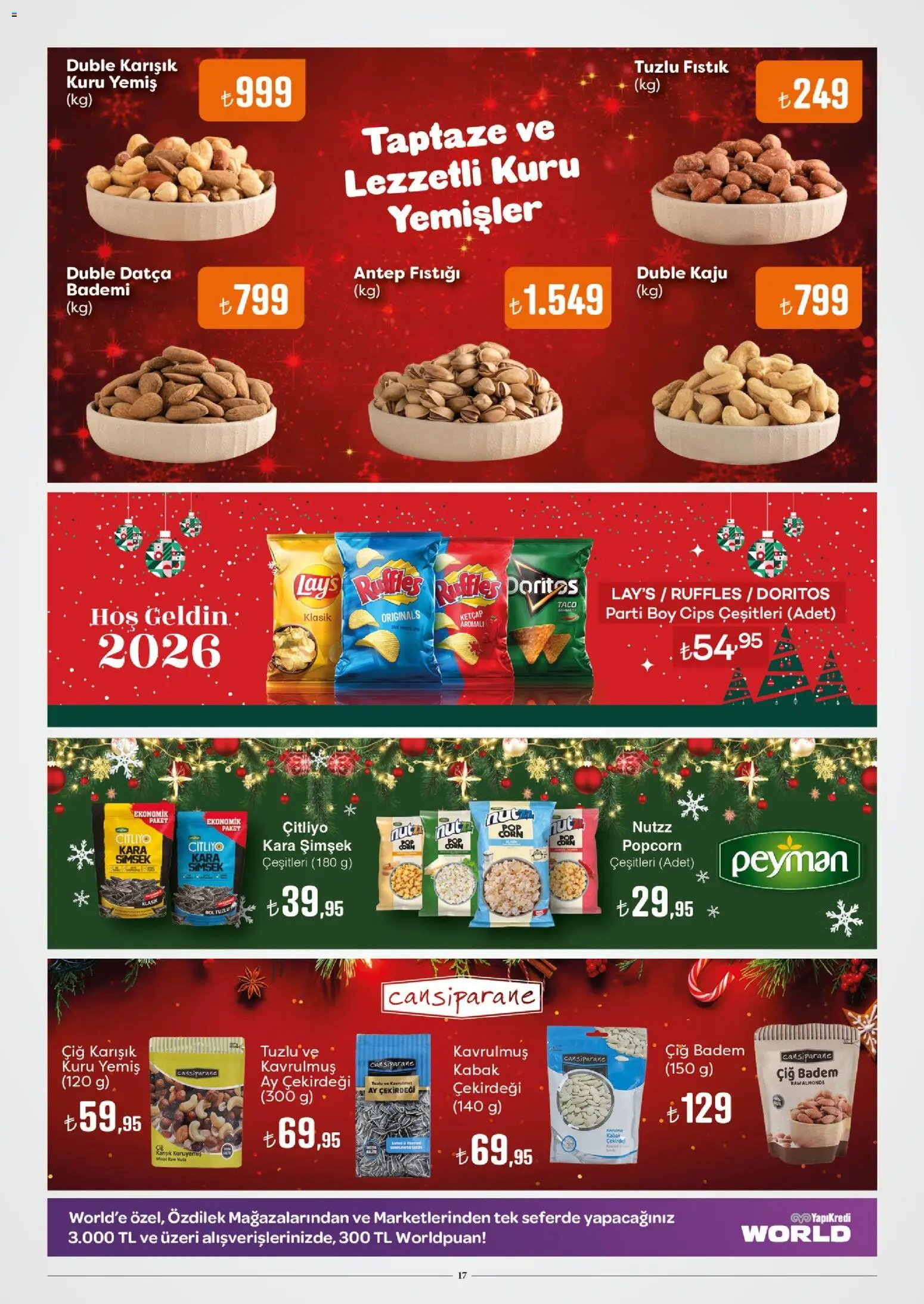 Özdilek Katalog - 17.12.2025 tarihinden itibaren geçerlidir | Sayfa: 17 | Ürünler: Fıstık, Kabak, Ketçap, Badem