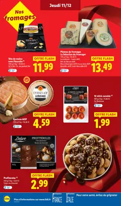 LIDL - Prévisualisation de Profiteroles (3) Sauce au chocolat, 450 g (1 kg = 6,64 €) Sauce au chocolat valide à partir de 11.12.2025 | Page: 34