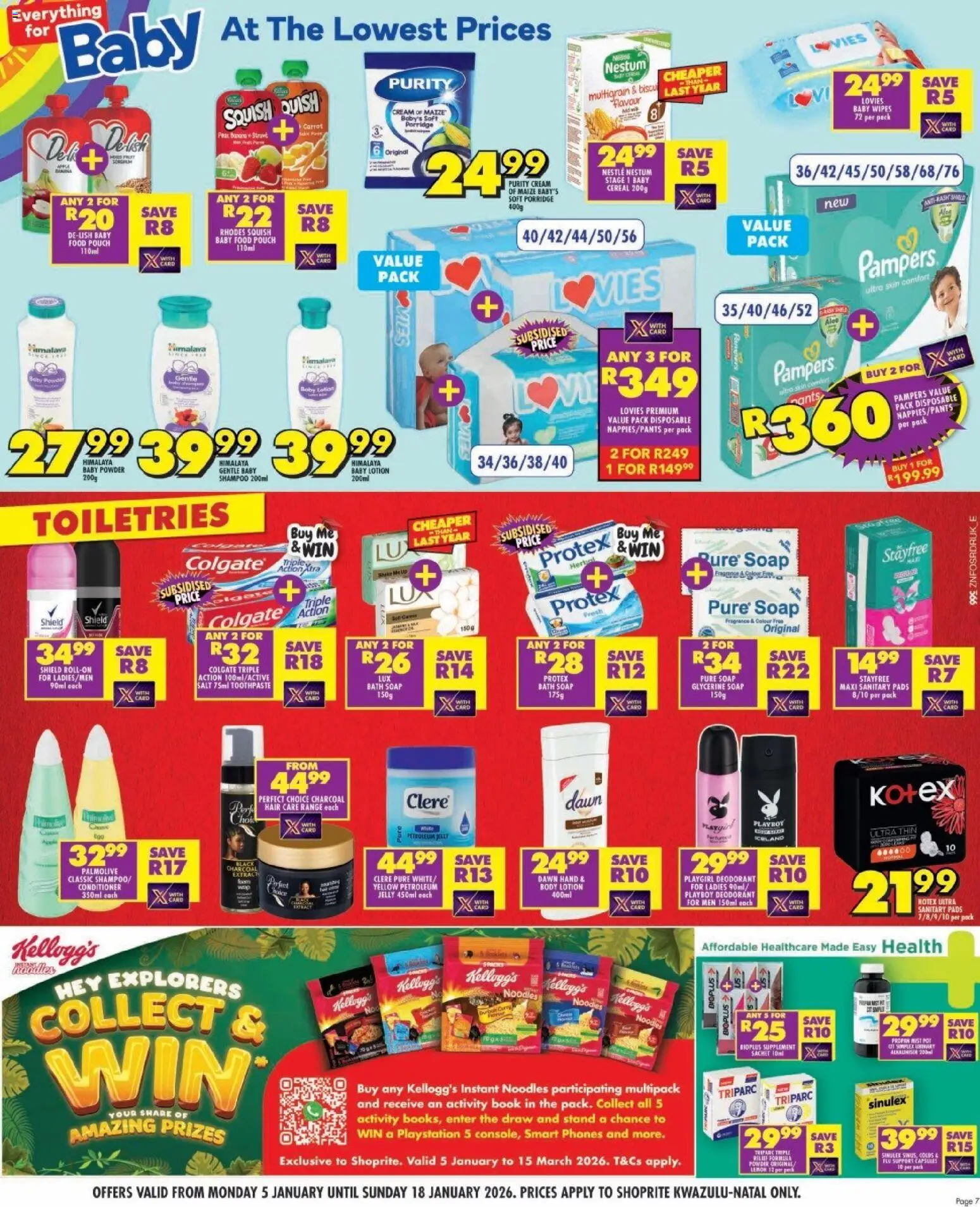 New Shoprite catalogue – valid from 05.01.2026 | Page: 7 | Products: Fragrance, Soap, Deodorant, Lemon