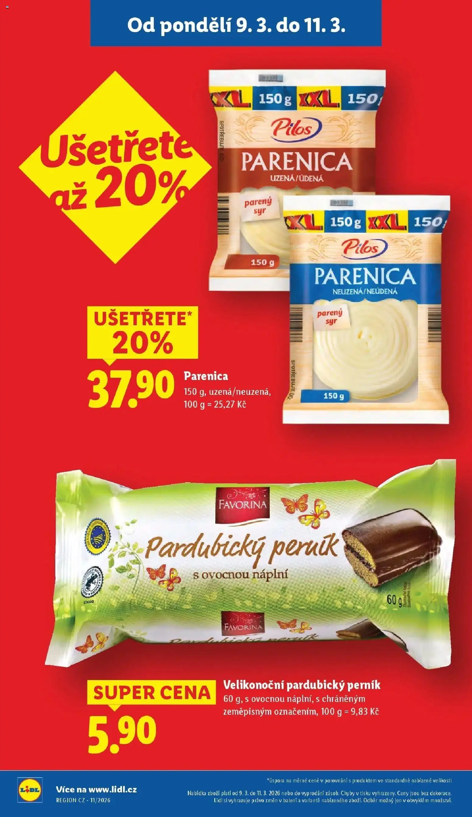 Lidl aktuální leták od 09.03.2026 | Strana: 4 | Produkty: Parenica, Perník