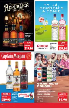 Náhled letáku CAPTAIN MORGAN Lihovina, 25%-40% různé druhy 0,7 l láhev od 04.03.2026 | Strana: 26 | Produkty: Gin, Mojito, Captain Morgan, Láhev