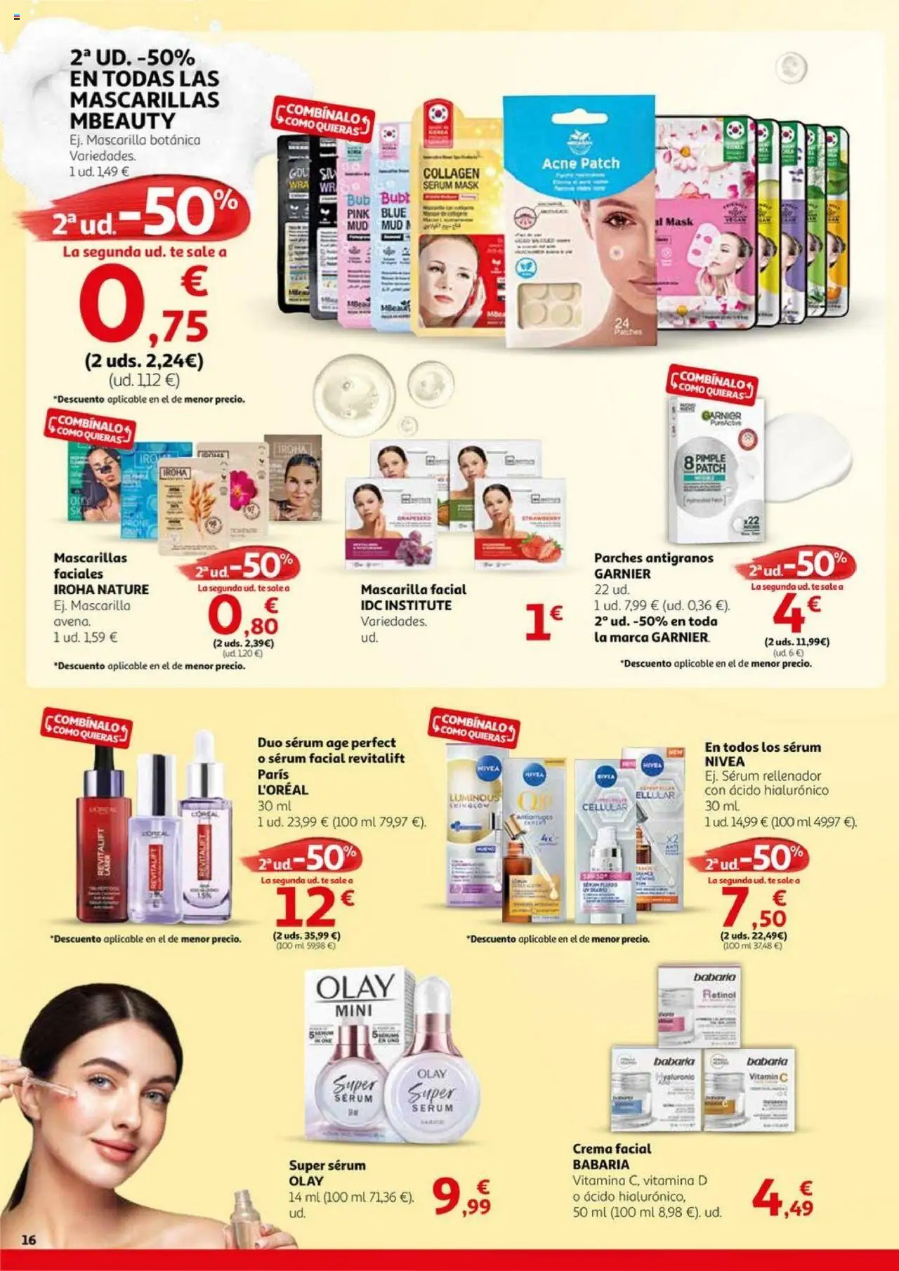 Alcampo - HP catalan  │ válido desde el 03.06.2025 | Página: 16 | Productos: Sérum, Mascarilla facial, Crema, Té