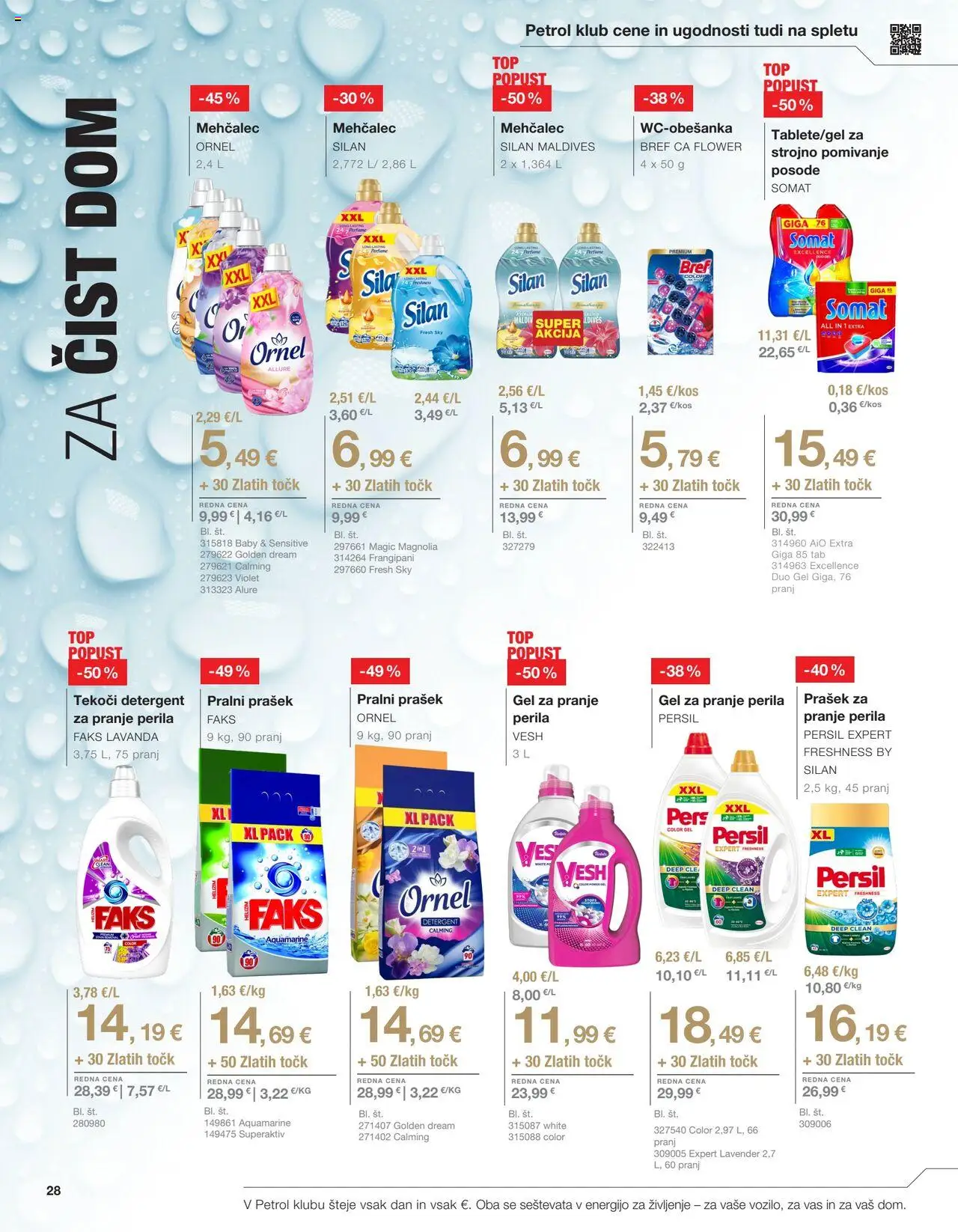 Petrol katalog │ velja od 01.07.2025 | Stran: 27 | Izdelki: Prašek, Mehčalec, Pralni prašek, Detergent