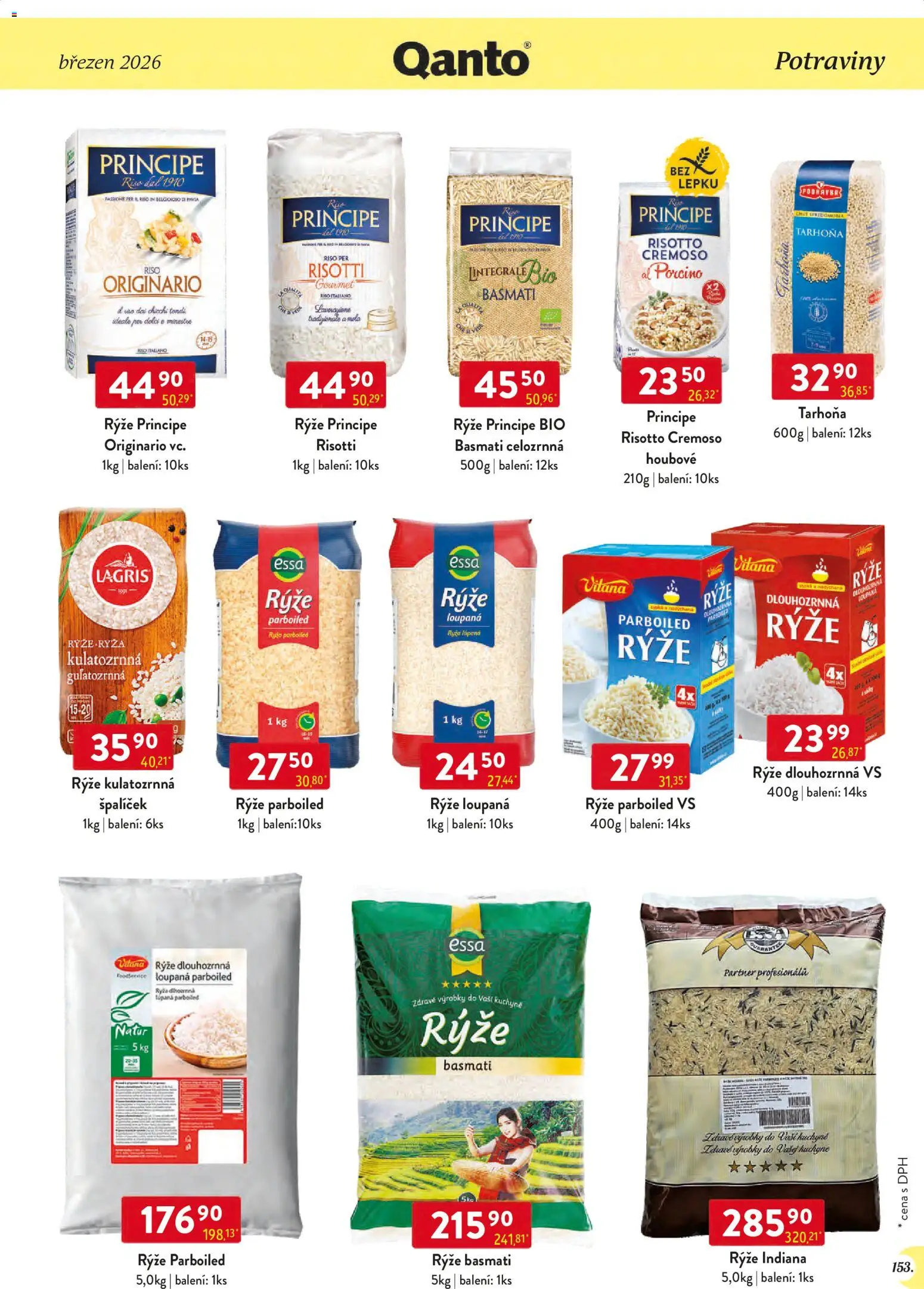 Astur & Qanto leták - Velkoobchod 03/2026 od 01.03.2026 | Strana: 153 | Produkty: Gourmet, Rýže basmati, Potraviny, Kuchyně