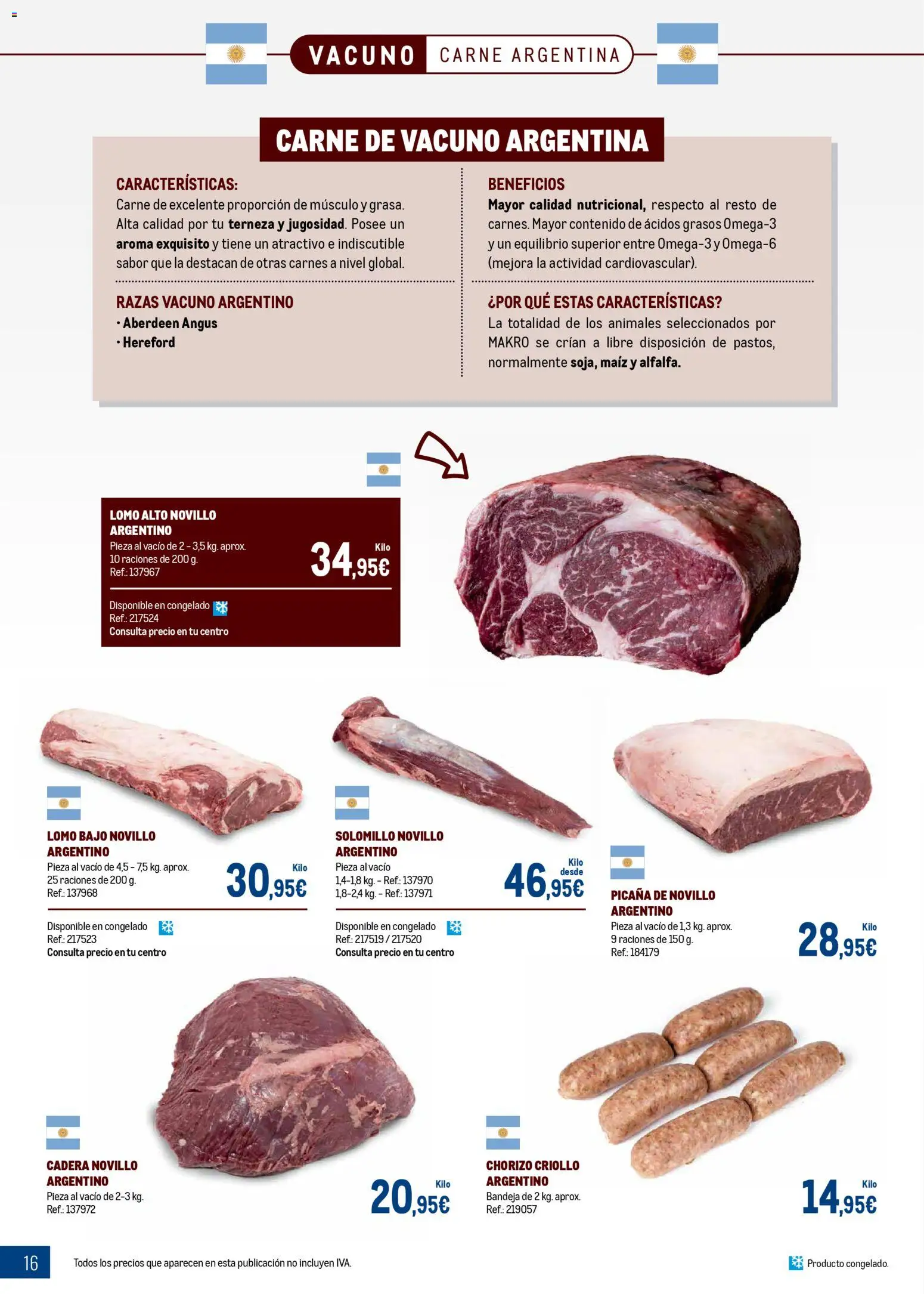 Makro - Expertos en carnes │ válido desde el 09.03.2026 | Página: 16 | Productos: Bandeja
