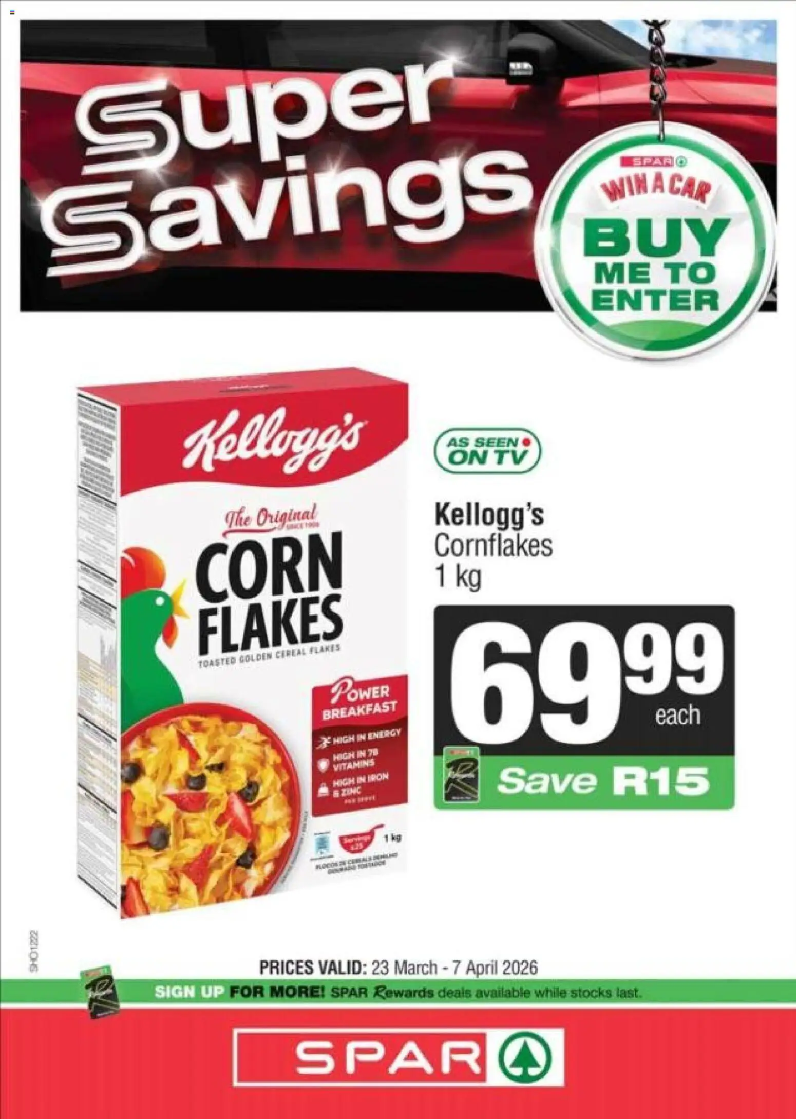 New Superspar catalogue – valid from 23.03.2026 | Page: 4 | Products: Corn, TV, Vitamins, Flakes