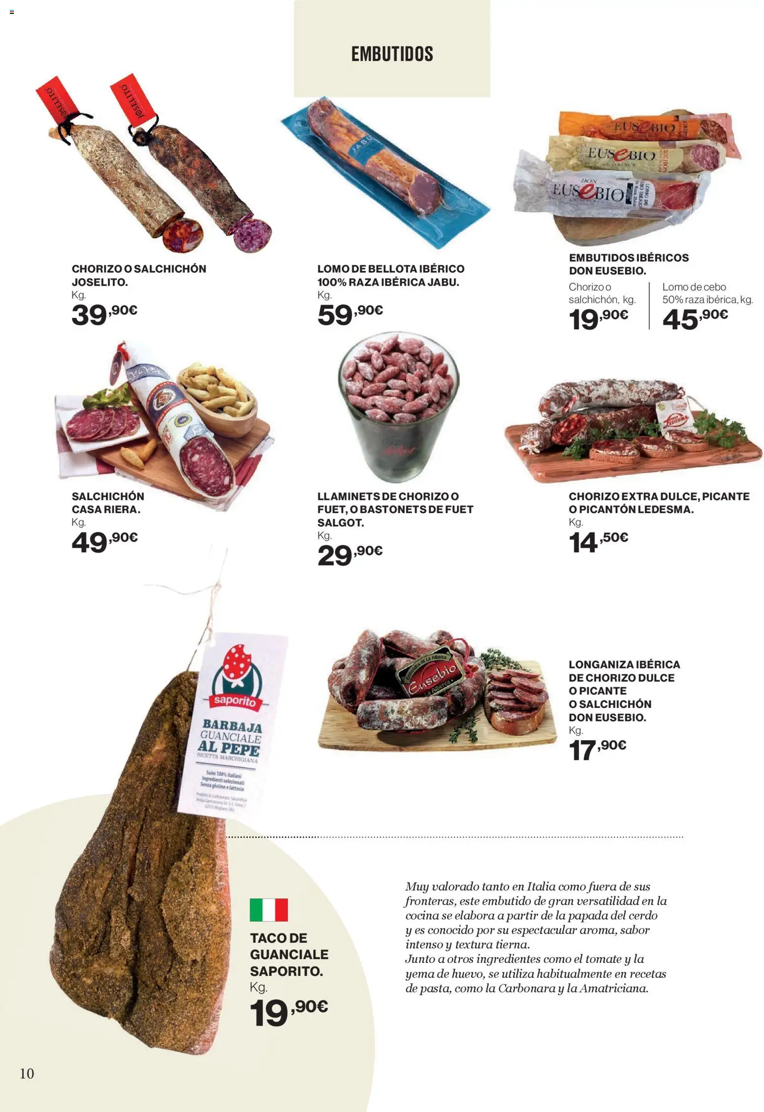 Hipercor - Mucho más para ti │ válido desde el 26.02.2026 | Página: 10 | Productos: Κρεμάστρα, Cerdo, Longaniza, Cocina