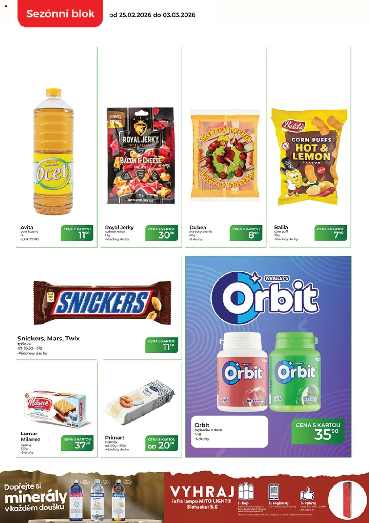 Tamda Foods leták od 25.02.2026 | Strana: 2 | Produkty: Perník, Minerály, Sušené maso, Blok