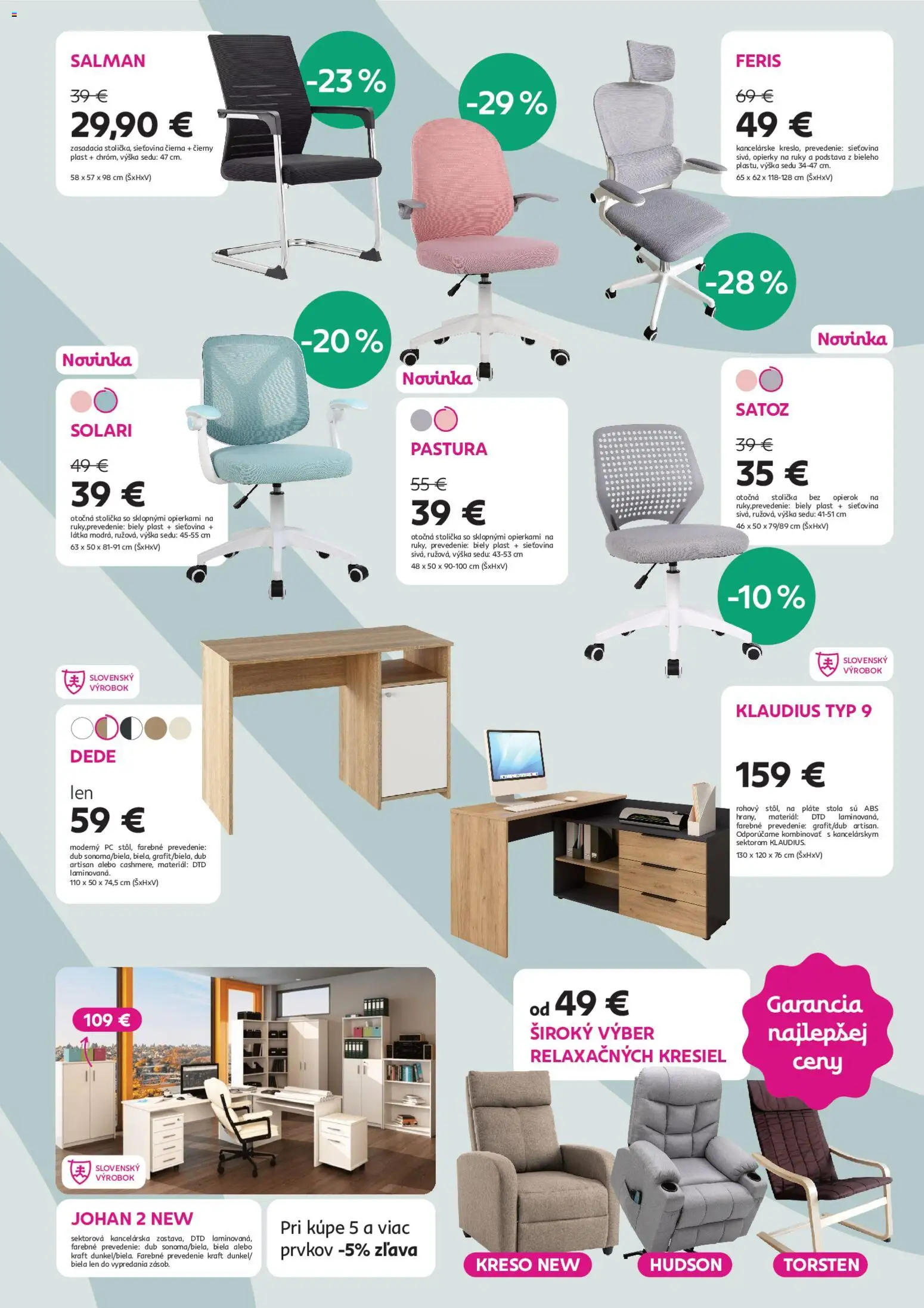 Nové Kondela akcie – leták je platný od 14.01.2026 | Strana: 7 | Produkty: PC, Stolička