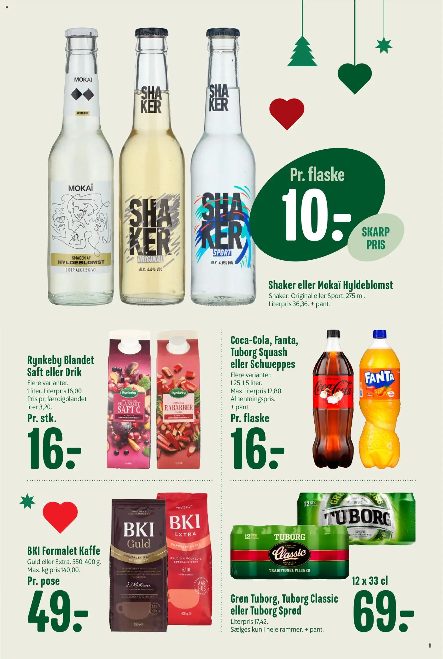 Min Købmand tilbudsavis – gyldig fra 07.11.2025 | Side: 11 | Produkter: Rabarber, Kaffe, Squash, Fanta