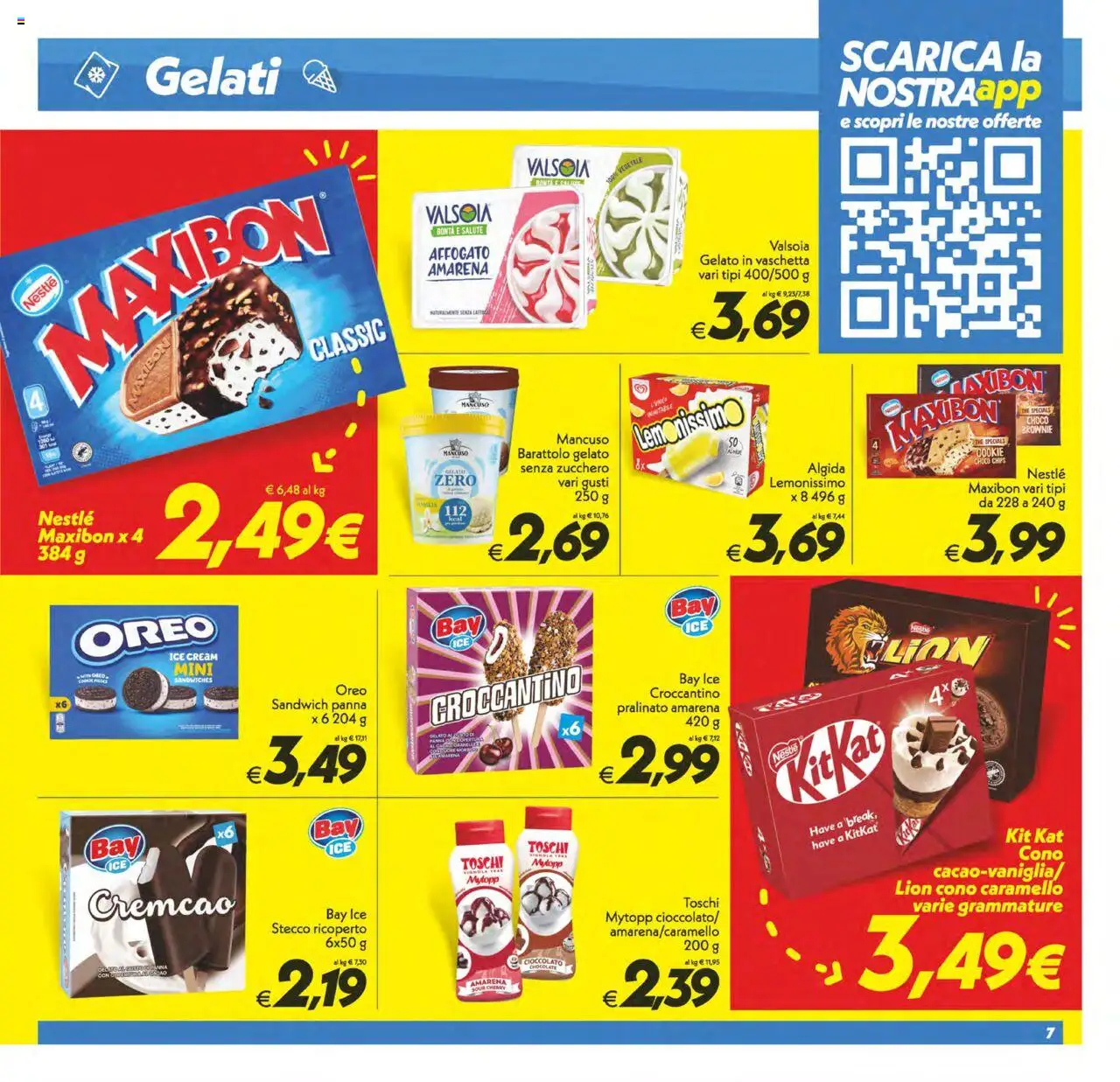 Volantino SuperConveniente del 24.07.2025 | Pagina: 7 | Prodotti: Cioccolato, Panna, Zucchero, Amarena
