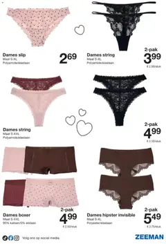 Zeeman folder - Voorbeeld van een folder van Zeeman, geldig van 17.01.2026 | Pagina: 13 | Producten: Slip, Hipster