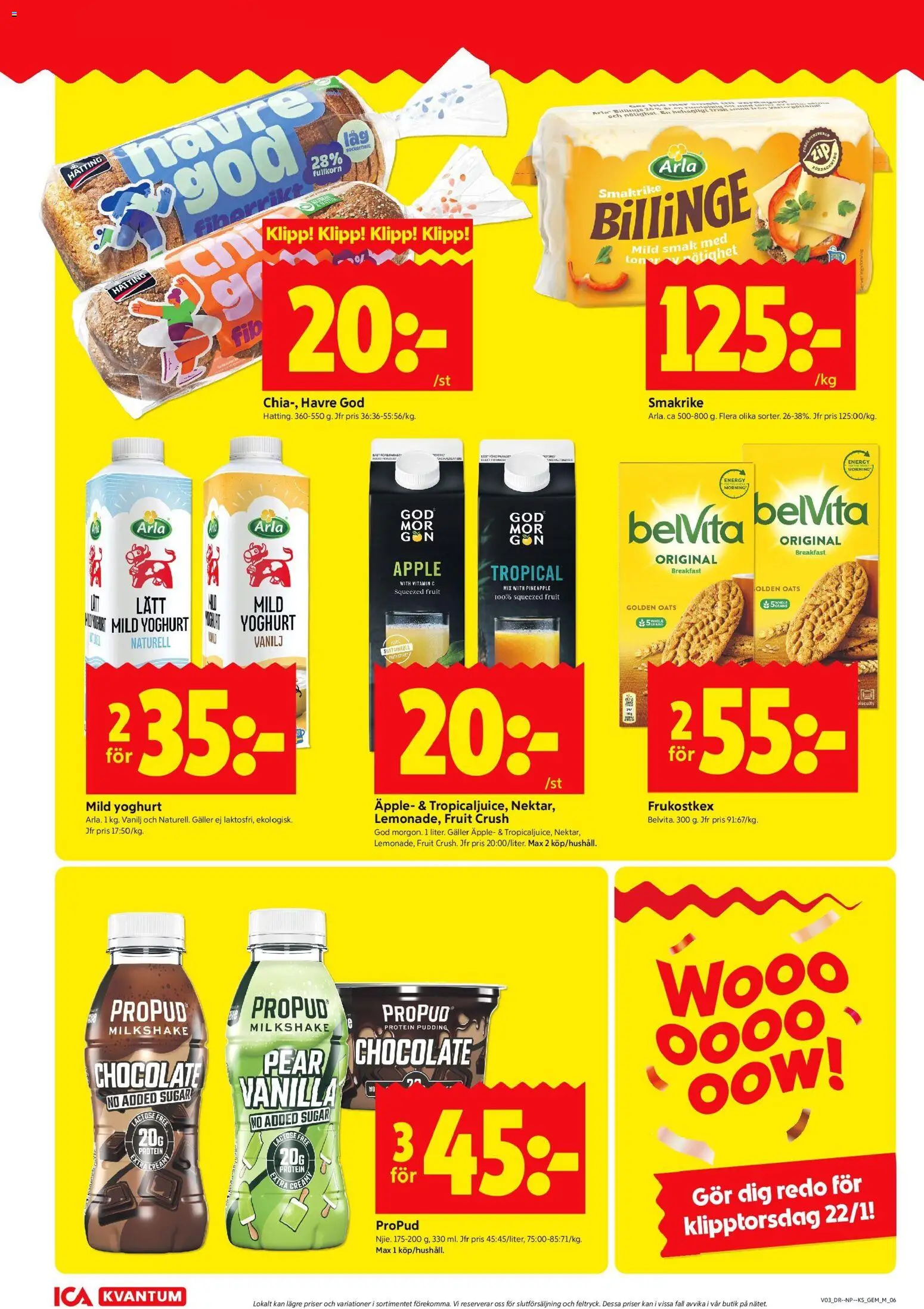 ICA Kvantum reklamblad aktuell från 12.01.2026 | Sida: 8 | Produkter: Galler, Yoghurt, Äpple