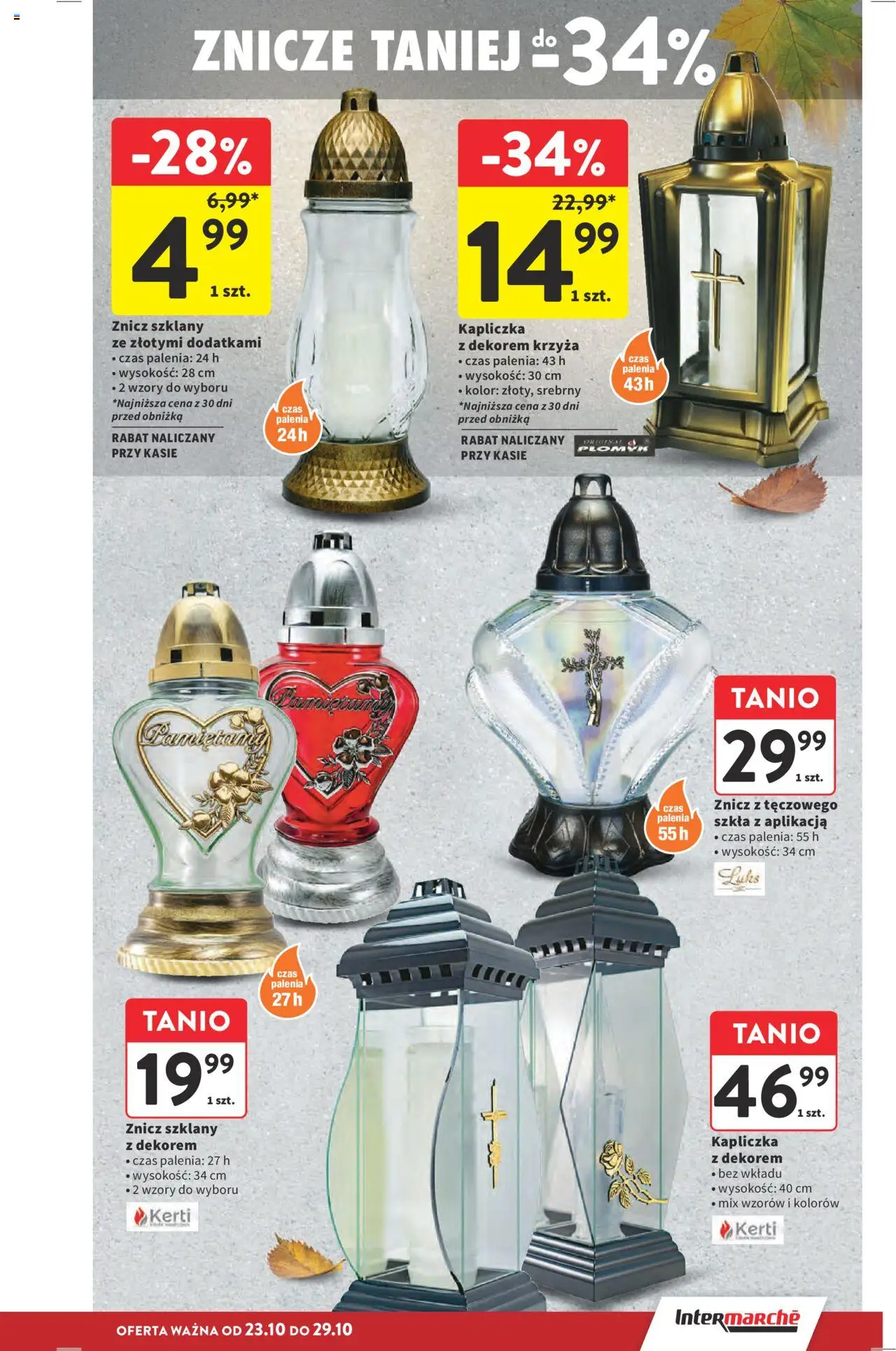 Intermarche Gazetka od 23.10.2025 | Strona: 3 | Produkty: Znicze
