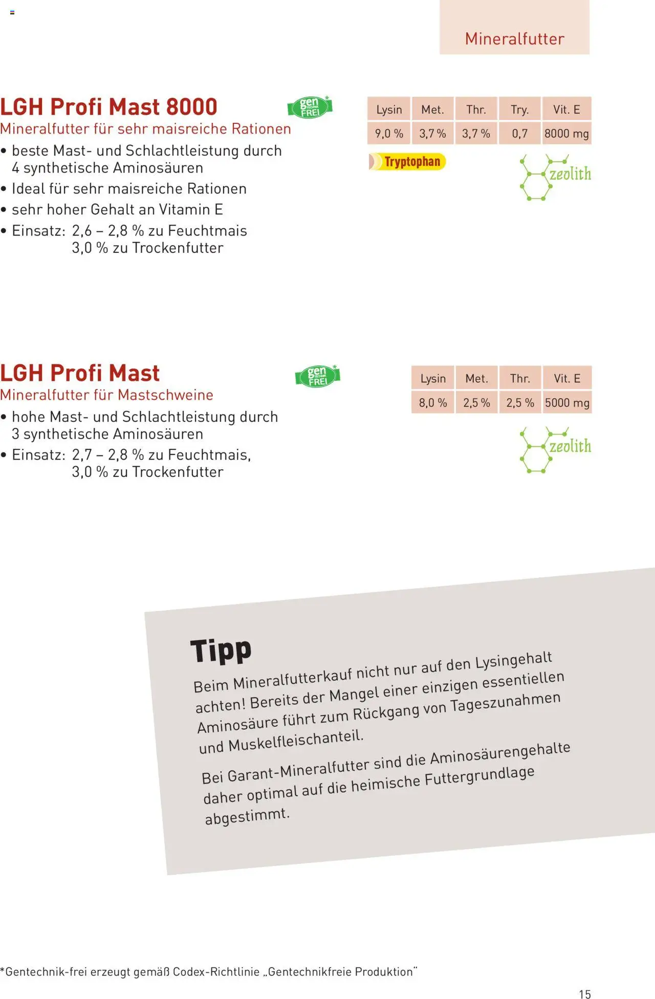 Lagerhaus  Schweinemast gültig ab 01.10.2025 | Seite: 15