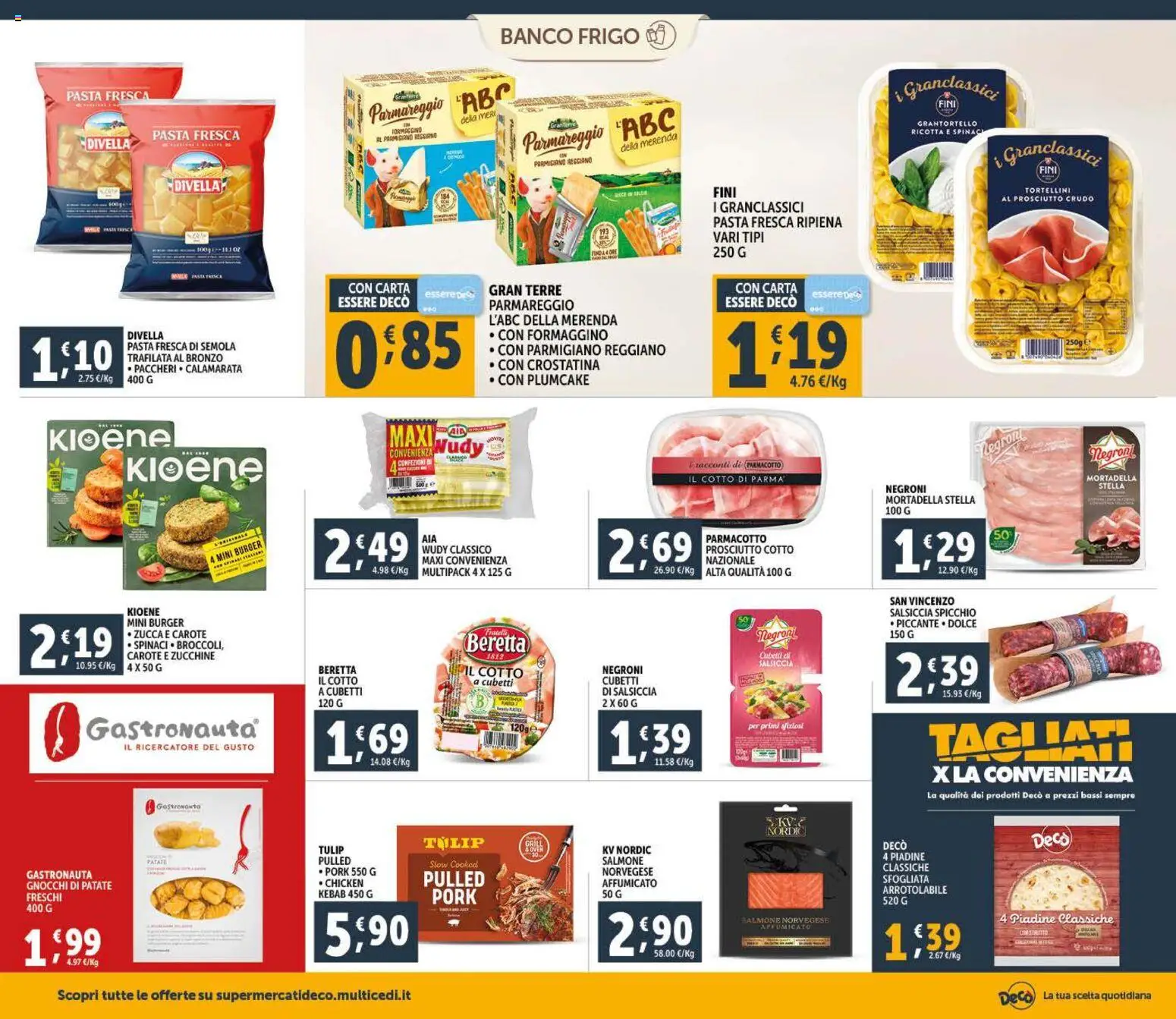 Volantino Decò del 11.01.2026 | Pagina: 10 | Prodotti: Salmone, Patate, Zucca, Ricotta