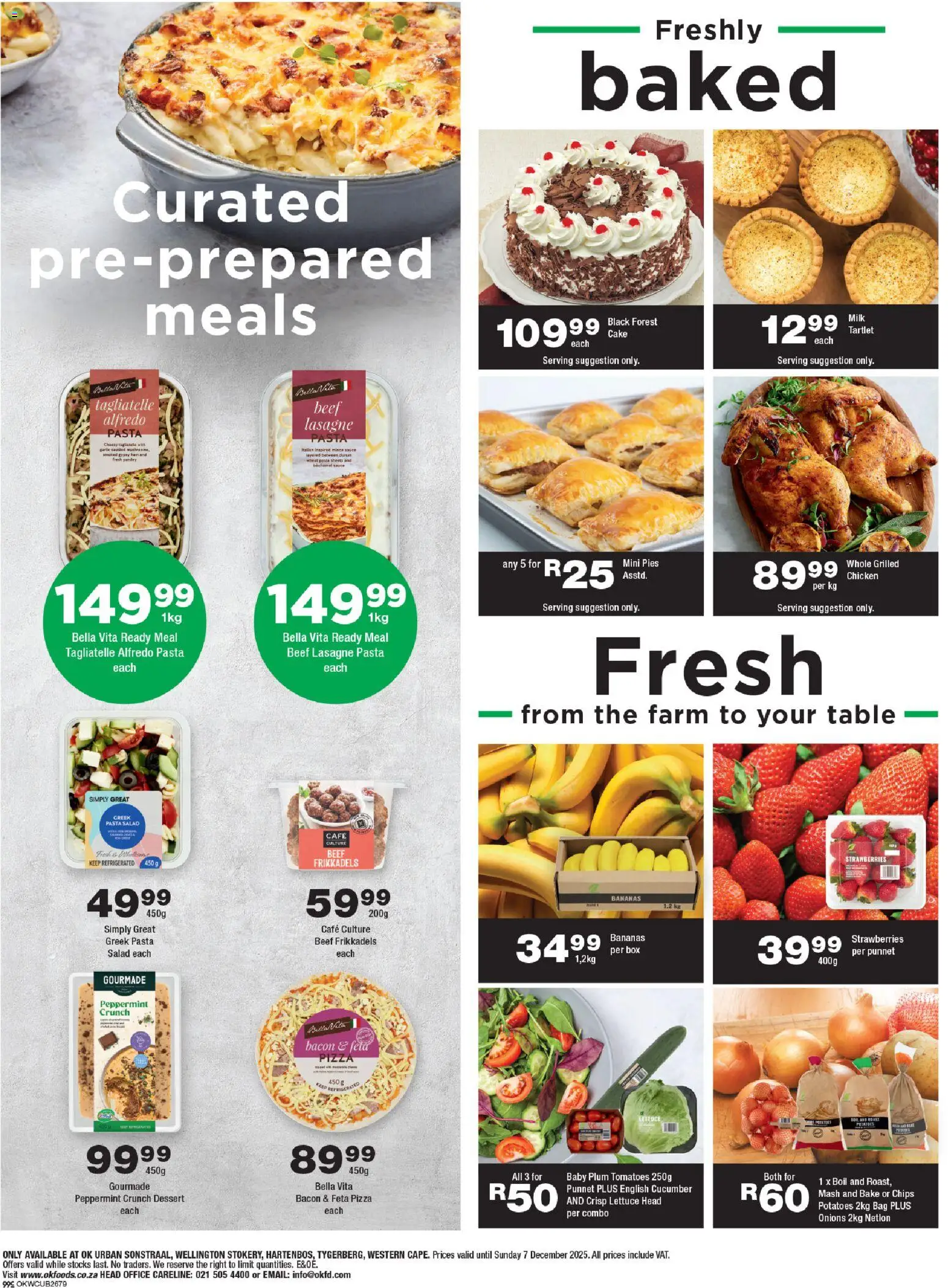 New OK Foods catalogue – valid from 25.11.2025 | Page: 2 | Products: Box, Bananas, Beef, Strawberries