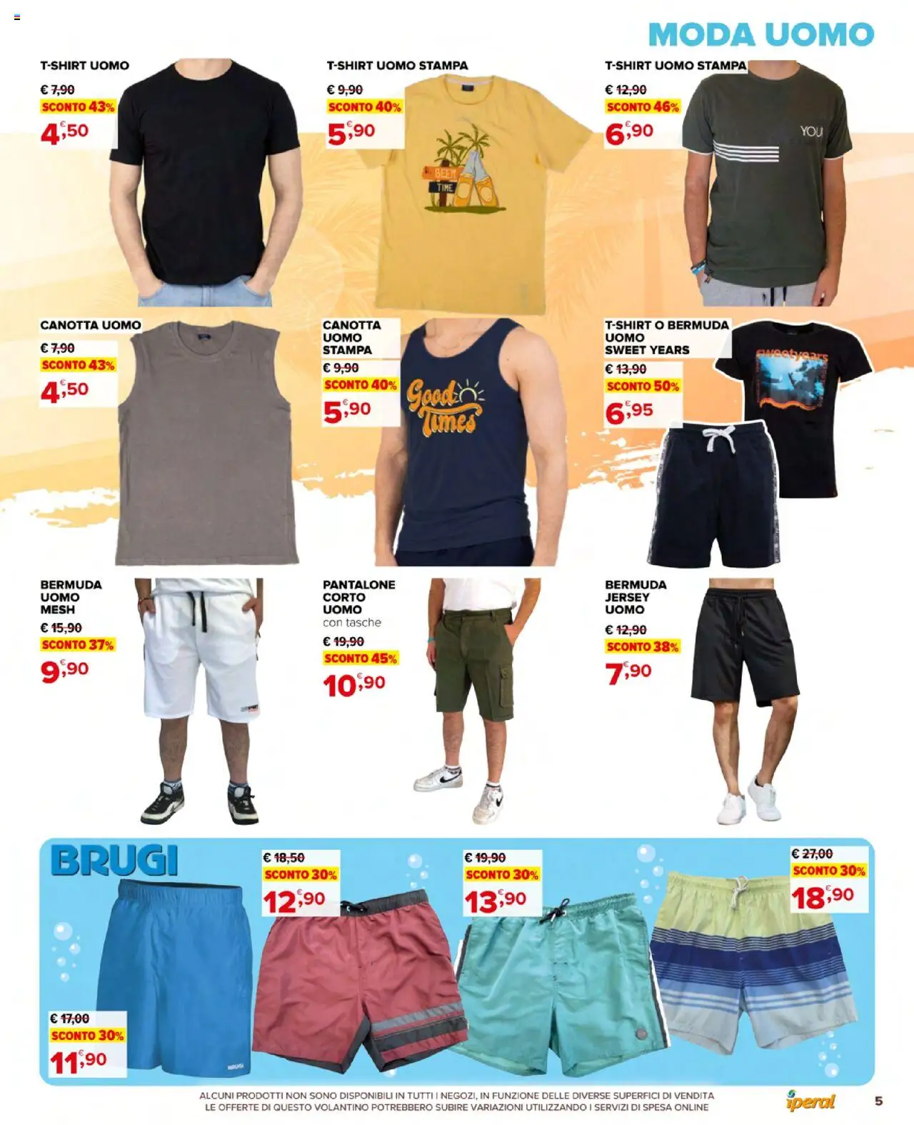 Volantino Iperal del 05.06.2025 | Pagina: 5 | Prodotti: Canotta, Top, T-shirt, Stampa