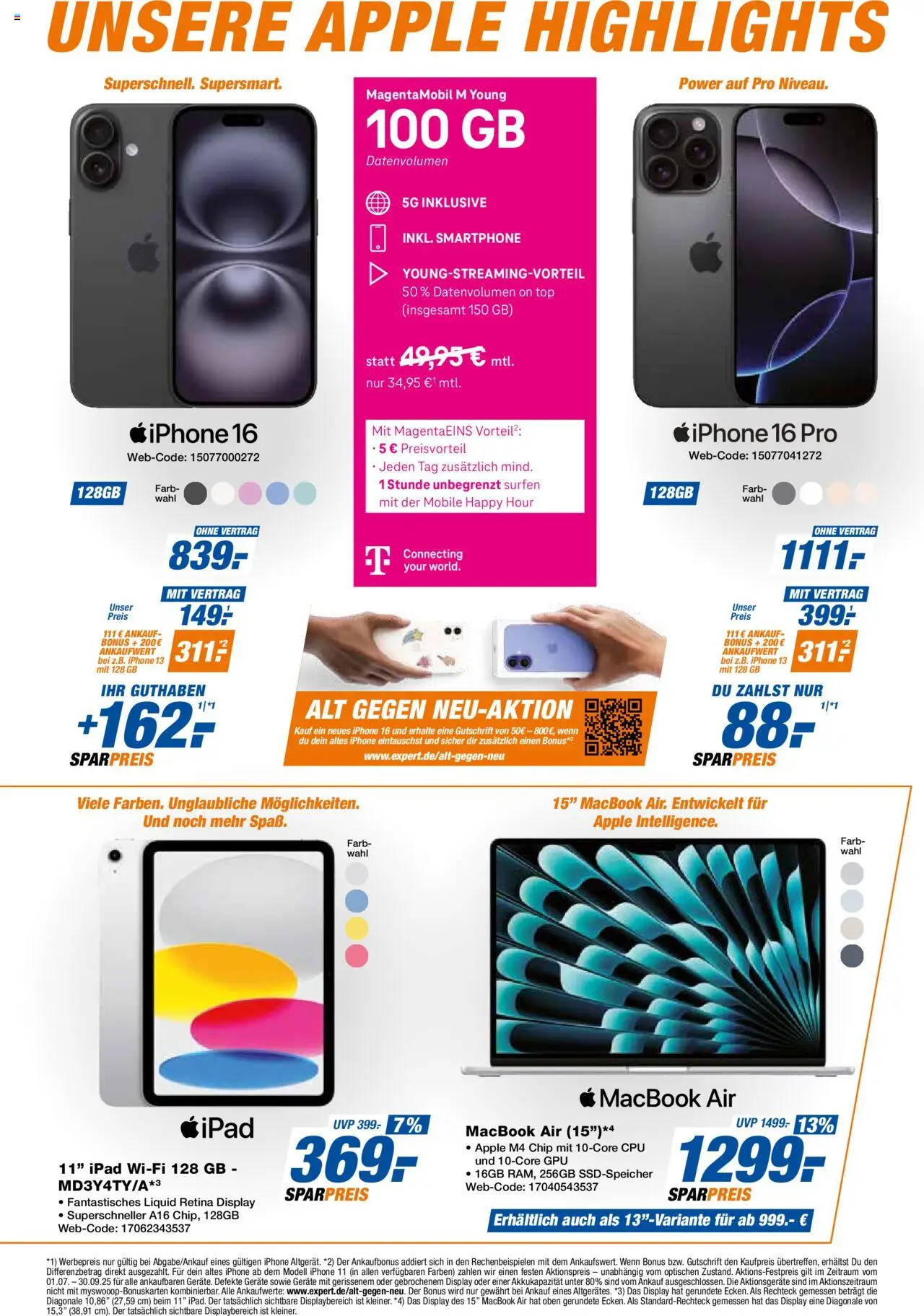 Expert  Sommer Sparverkauf - gültig ab dem 22.08.2025 | Seite: 4 | Produkte: Top, Ipad, Iphone, Smartphone