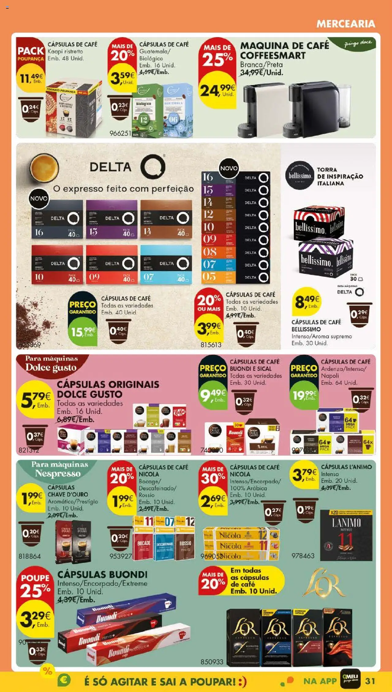 Pingo Doce folheto │ válido de 01.07.2025 | Página: 35 | Produtos: Máquina de café, Cafe buondi, Nespresso, Café