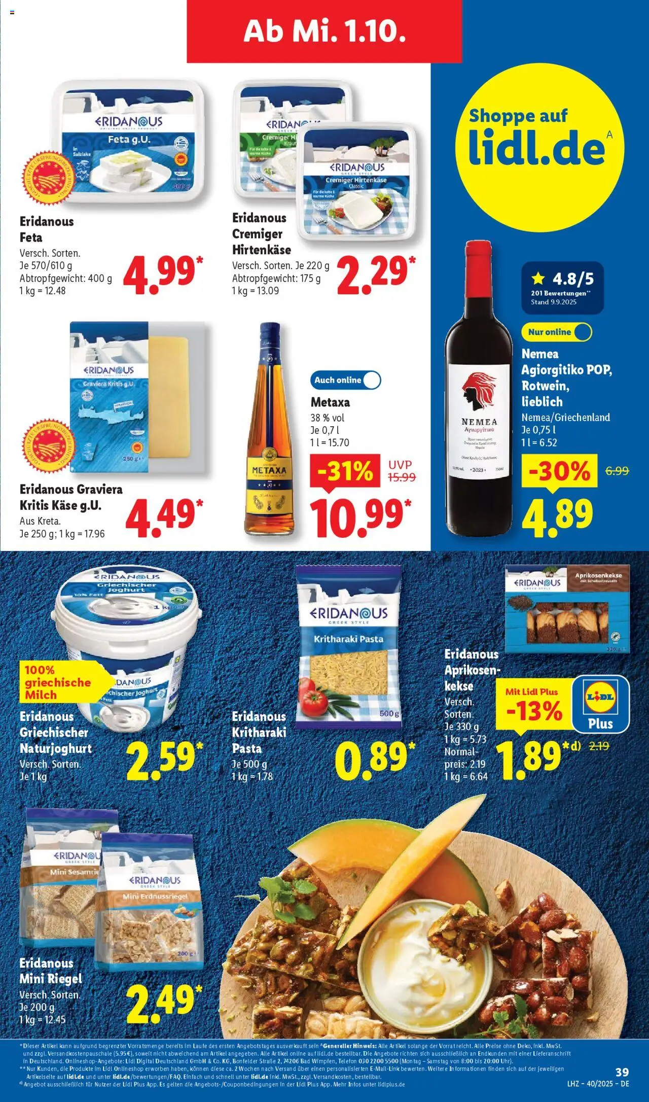 Lidl Prospekt 	 – gültig ab 29.09.2025 | Seite: 53 | Produkte: Feta, Käse, Mars, Pasta