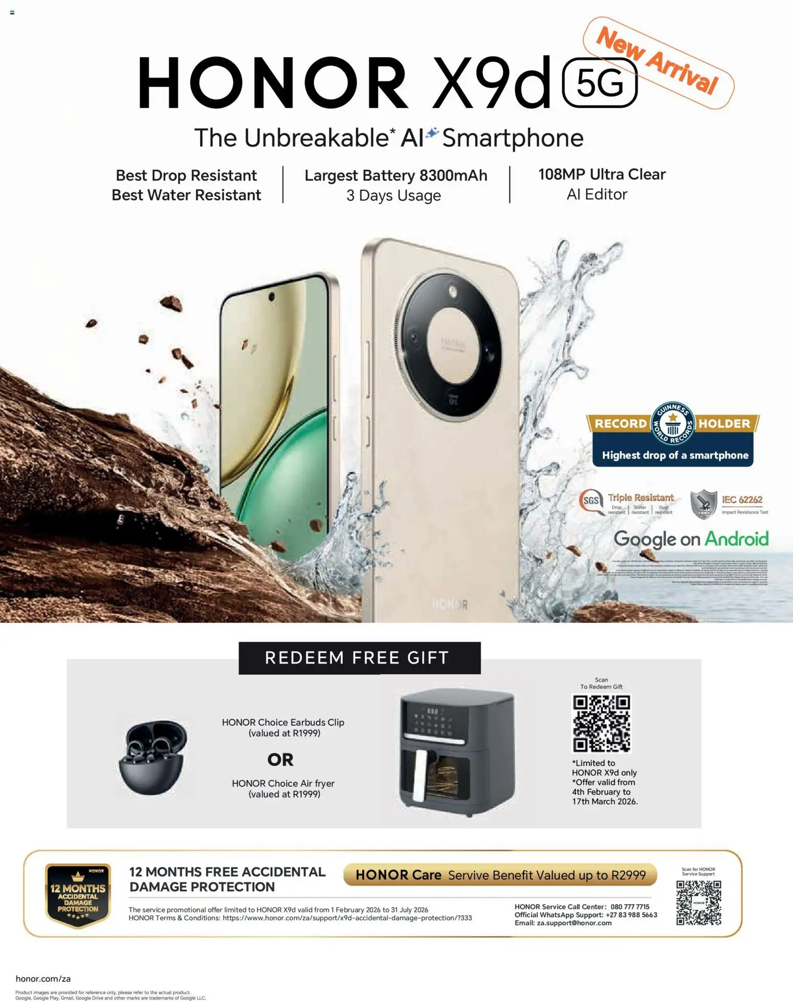 New Cell C catalogue – valid from 04.02.2026 | Page: 22 | Products: Smartphone, Earbuds, Air fryer, Water
