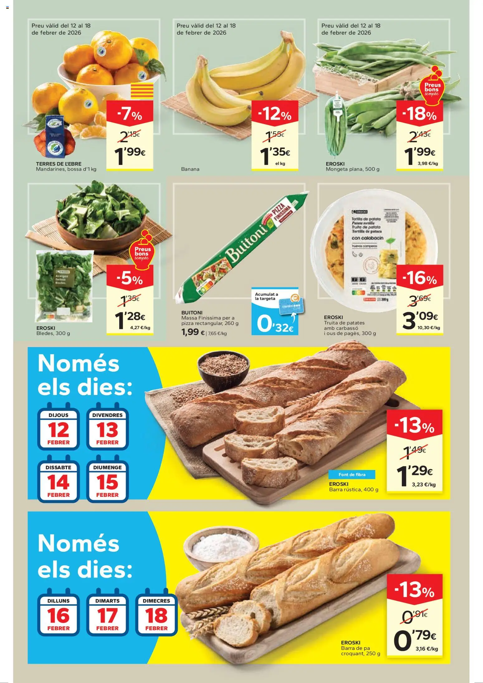 Caprabo - Estalvia des de la primera unitat │ válido desde el 12.02.2026 | Página: 3 | Productos: Calabacín, Pizza