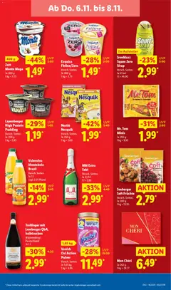 Lidl Prospekt Düsseldorf ab 03.11.2025 gültig | Seite: 61 | Produkte: Sekt, Sirup, Pudding, Valensina