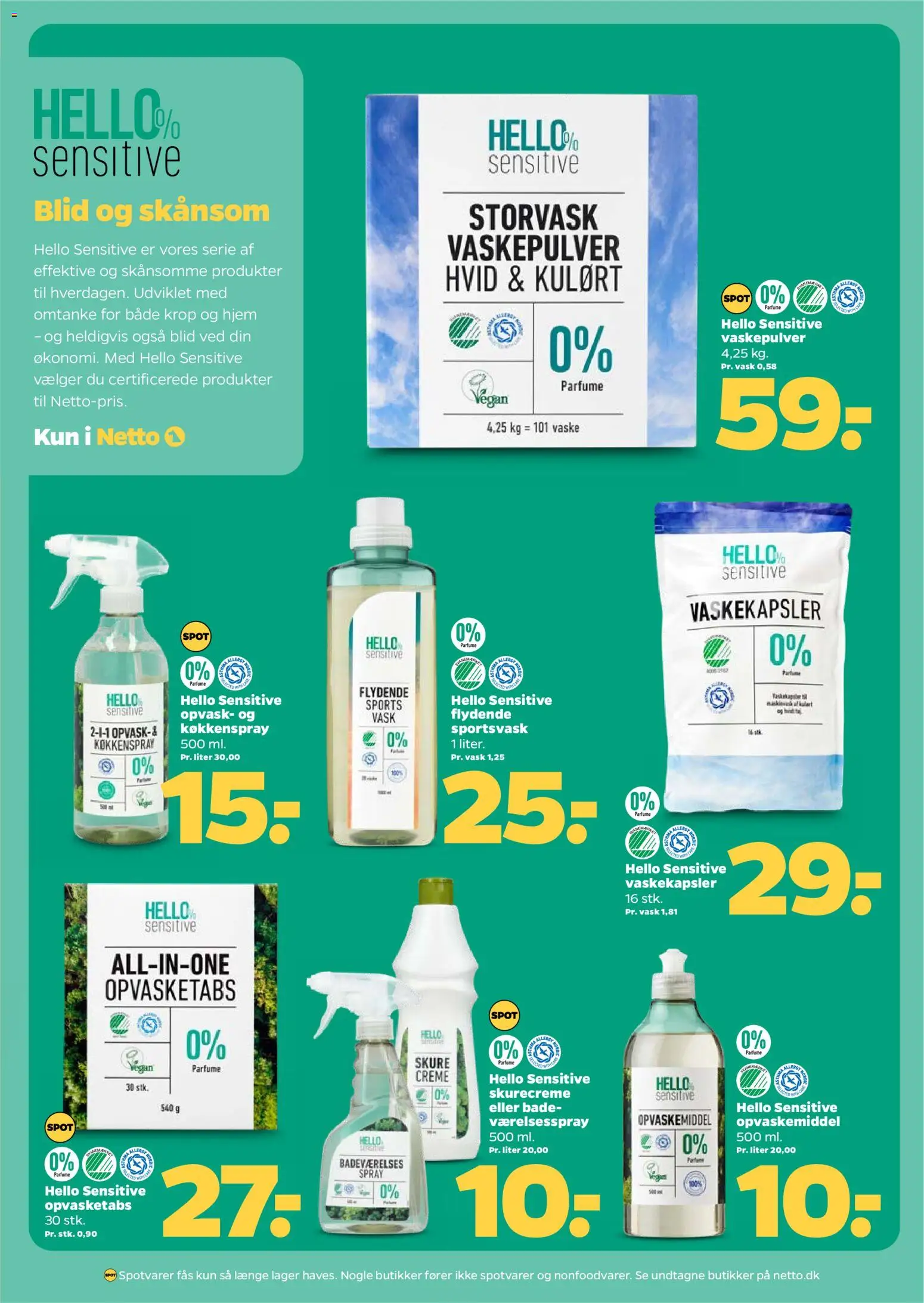 Netto tilbudsavis – gyldig fra 25.04.2026 | Side: 25 | Produkter: Parfume, Creme, Vaskepulver, Opvaskemiddel