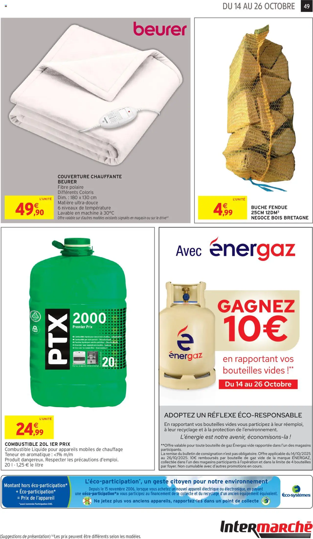 {H1} | Page: 49 | Produits: Combustible, Couverture chauffante, Couverture