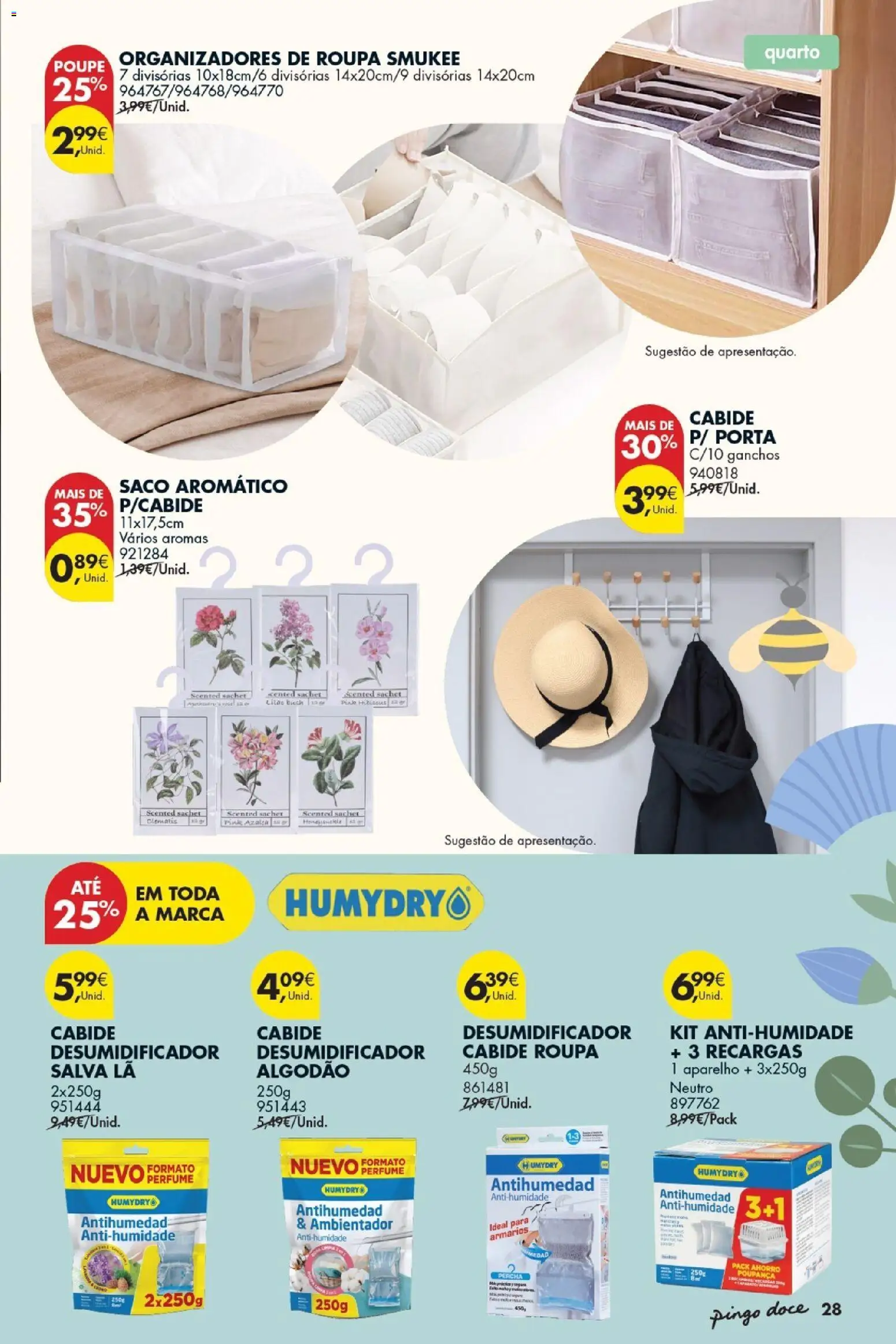 Pingo Doce - Bazar Primavera │ válido de 07.04.2026 | Página: 29 | Produtos: Porta, Perfume, Cabide, Desumidificador