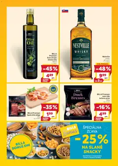 Billa leták platný od 10.12.2025 | Strana: 4 | Produkty: Olej, Kačacie prsia, Olivový olej, Whisky
