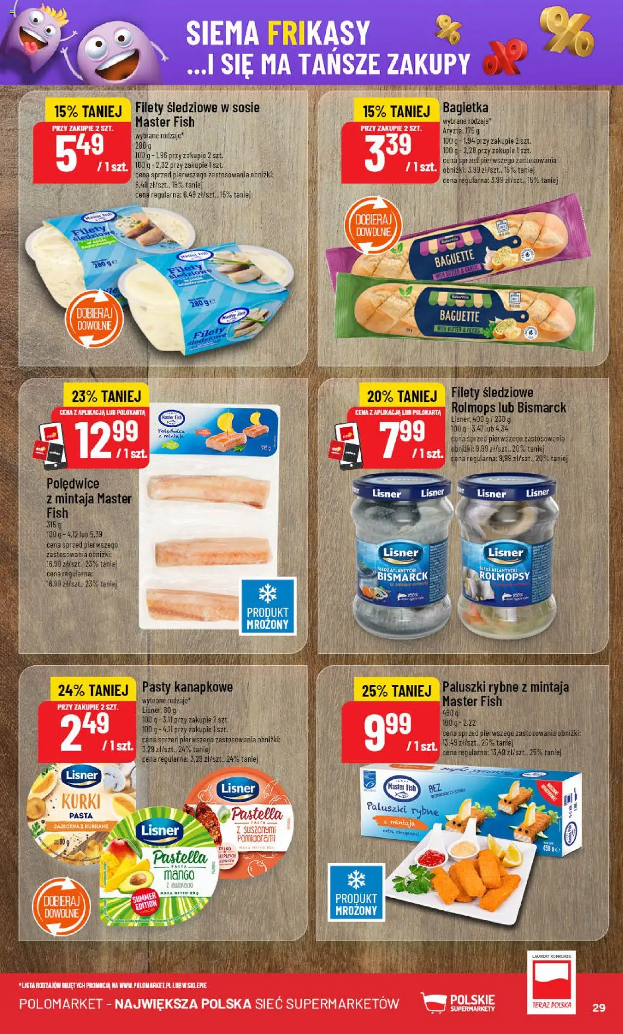 POLOmarket Gazetka od 18.06.2025 | Strona: 29 | Produkty: Mango, Paluszki rybne, Bagietka, Paluszki
