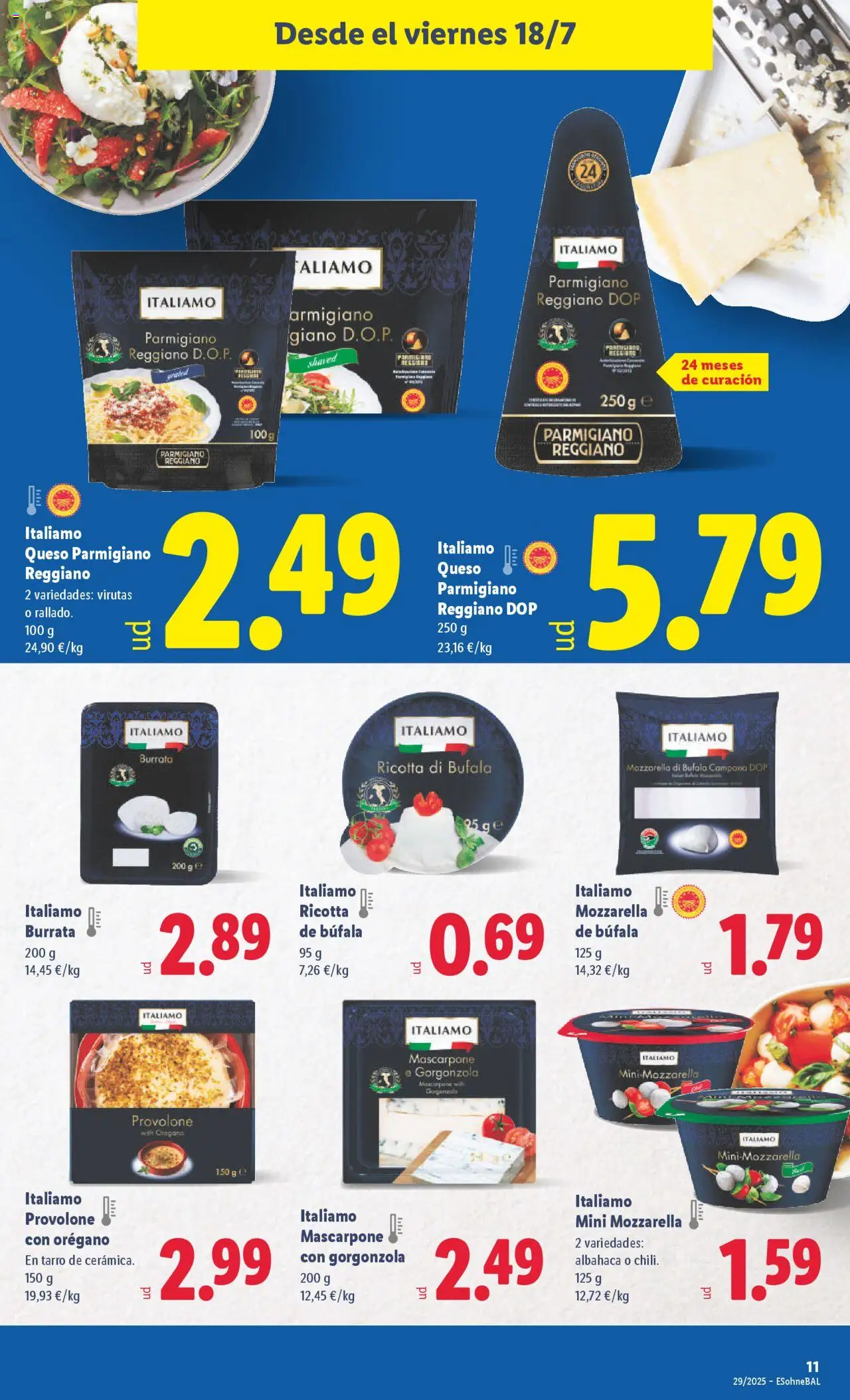 Lidl catálogo MAD │ válido desde el 14.07.2025 | Página: 19 | Productos: Queso