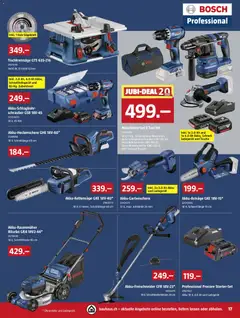 Bauhaus aktionen ab 23.03.2026 gültig | Seite: 17 | Produkte: Ladegerät, Tasche, Bosch